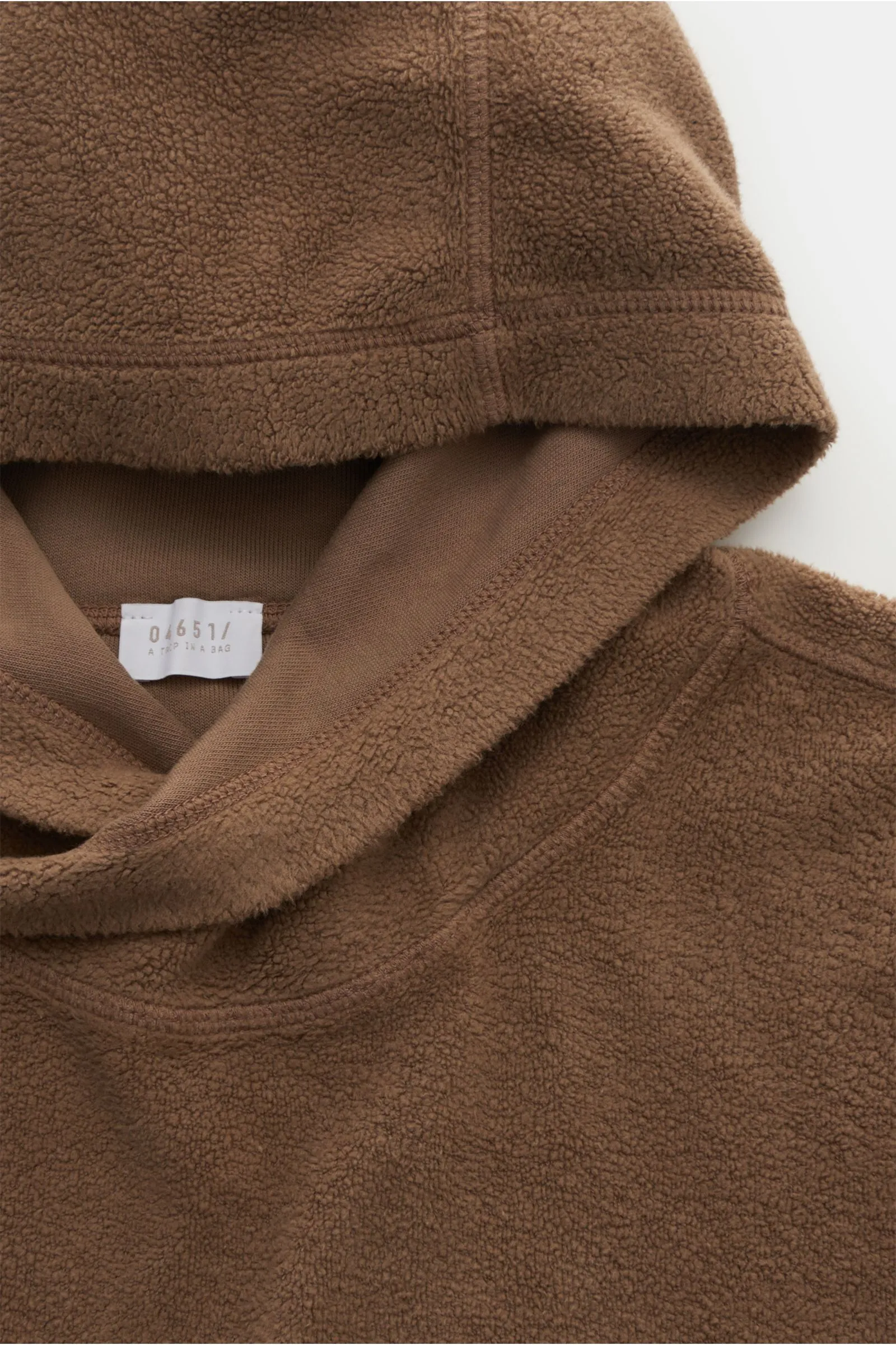 04651/ A TRIP IN A BAG hooded jumper 'PF Hoody' taupe