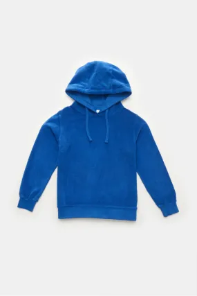 04651/ A TRIP IN A BAG kids terry hooded jumper 'Kids Terry Hoody' blue