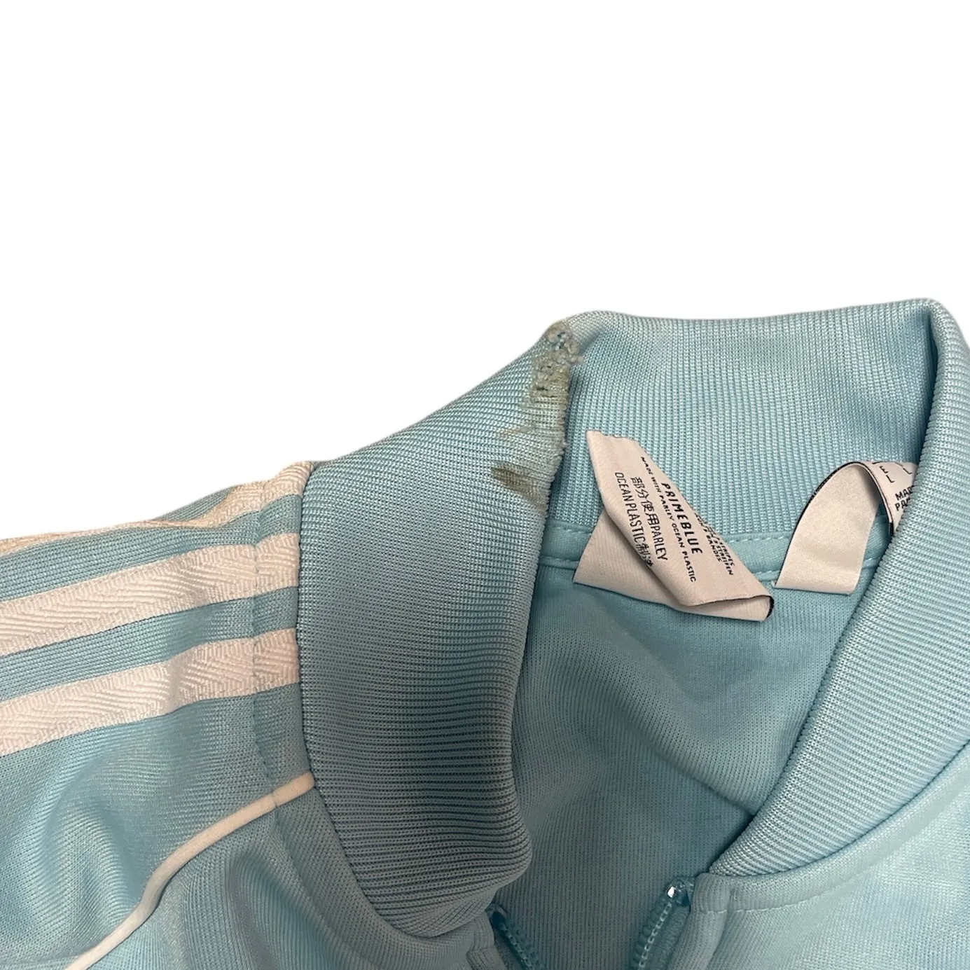 Adidas Light Blue White Track Jacket