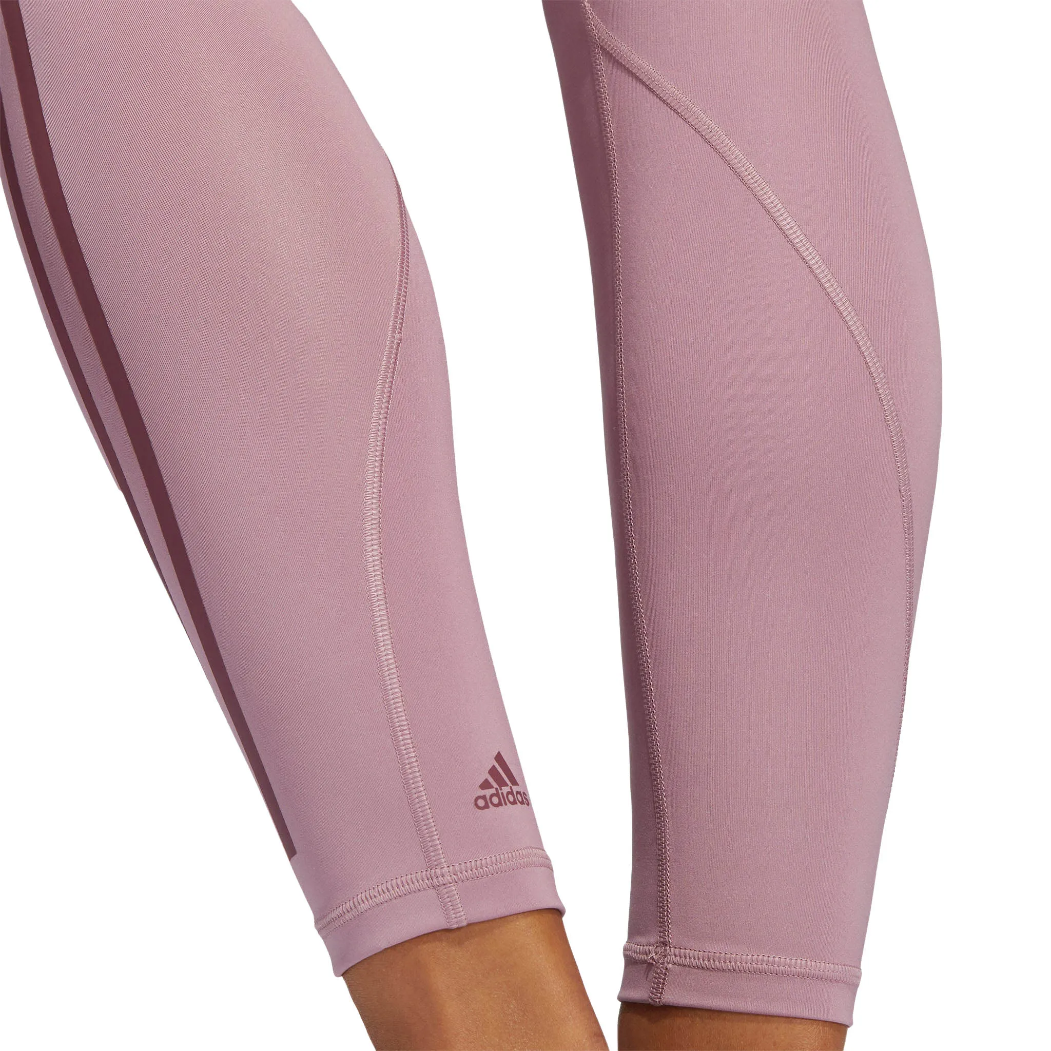 adidas Optime Training Icons 7/8 Tights - Womens - Magic Mauve