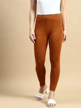 Ankle Length Leggings Viscose-Terracotta