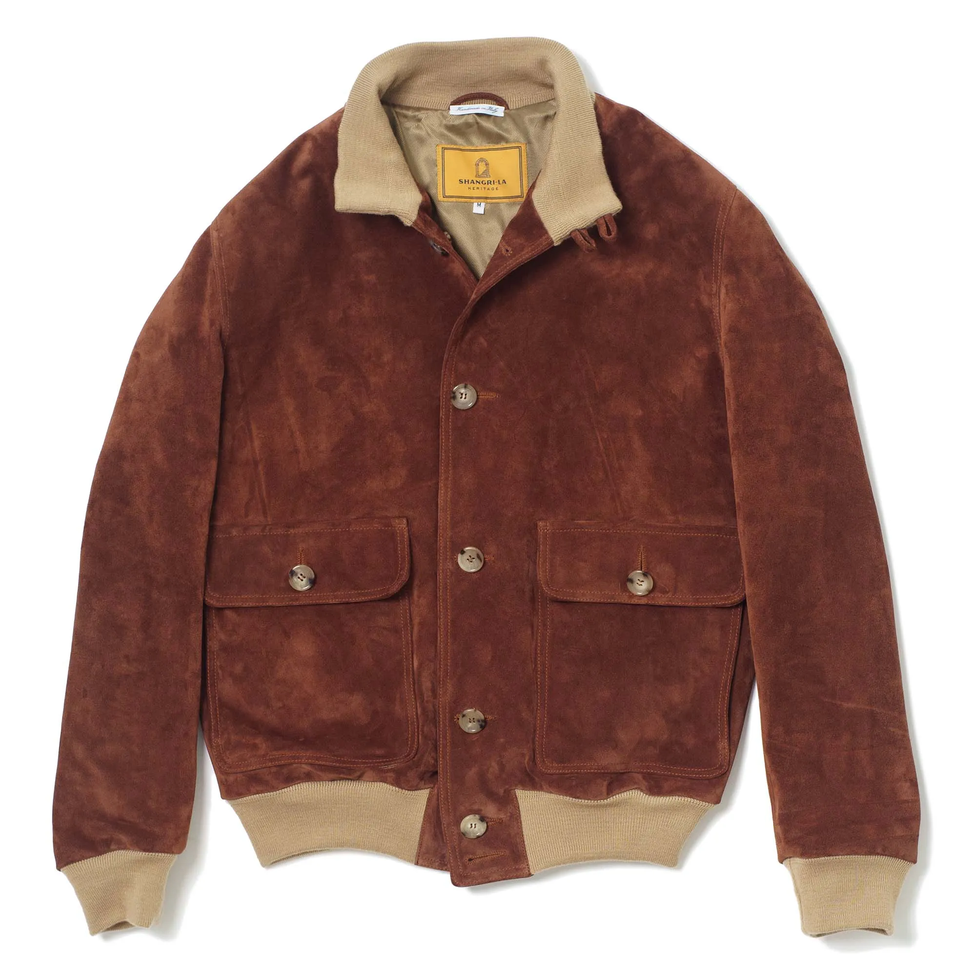 Ascari A-1 Terra di Siena Suede Jacket - Shangri-la Heritage