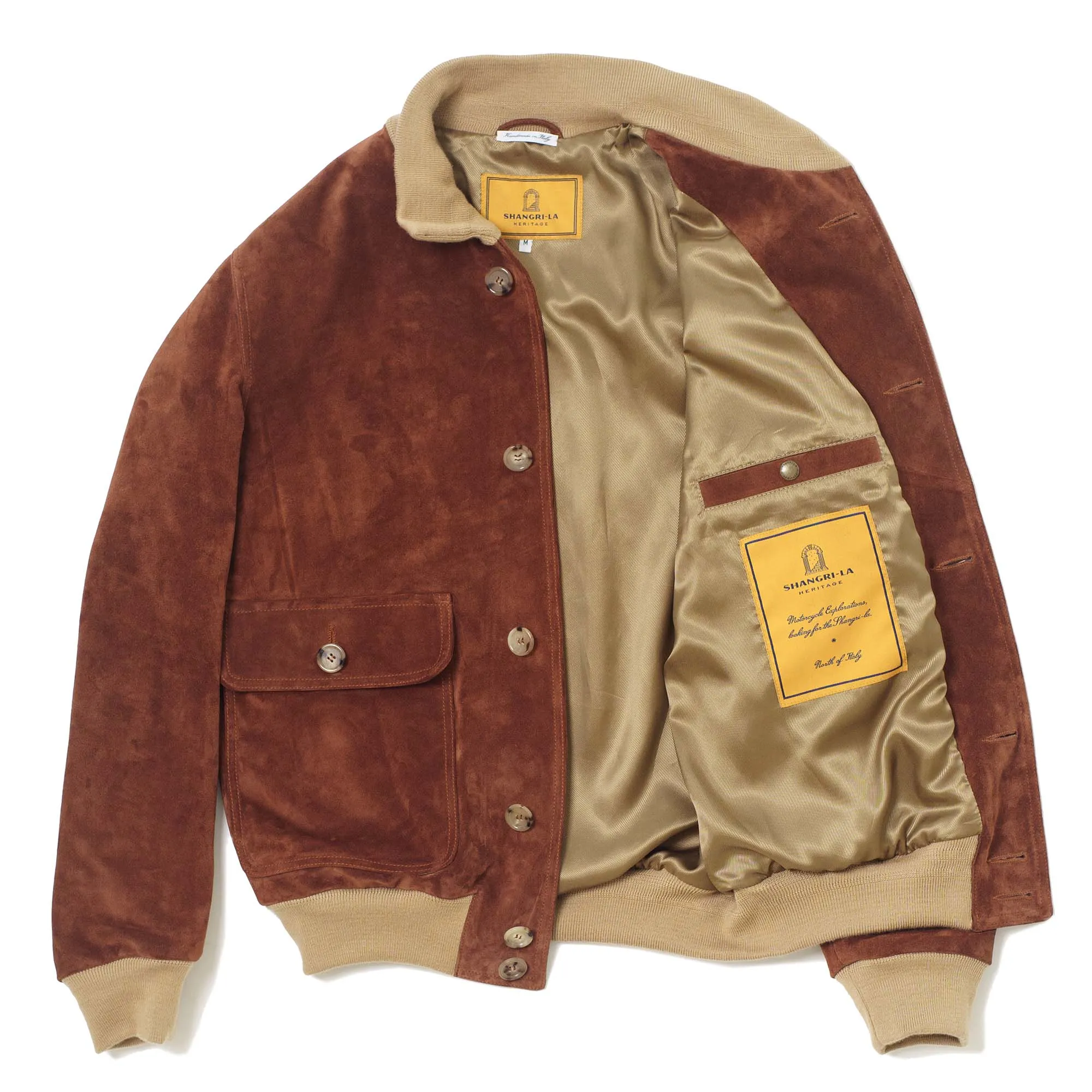 Ascari A-1 Terra di Siena Suede Jacket - Shangri-la Heritage