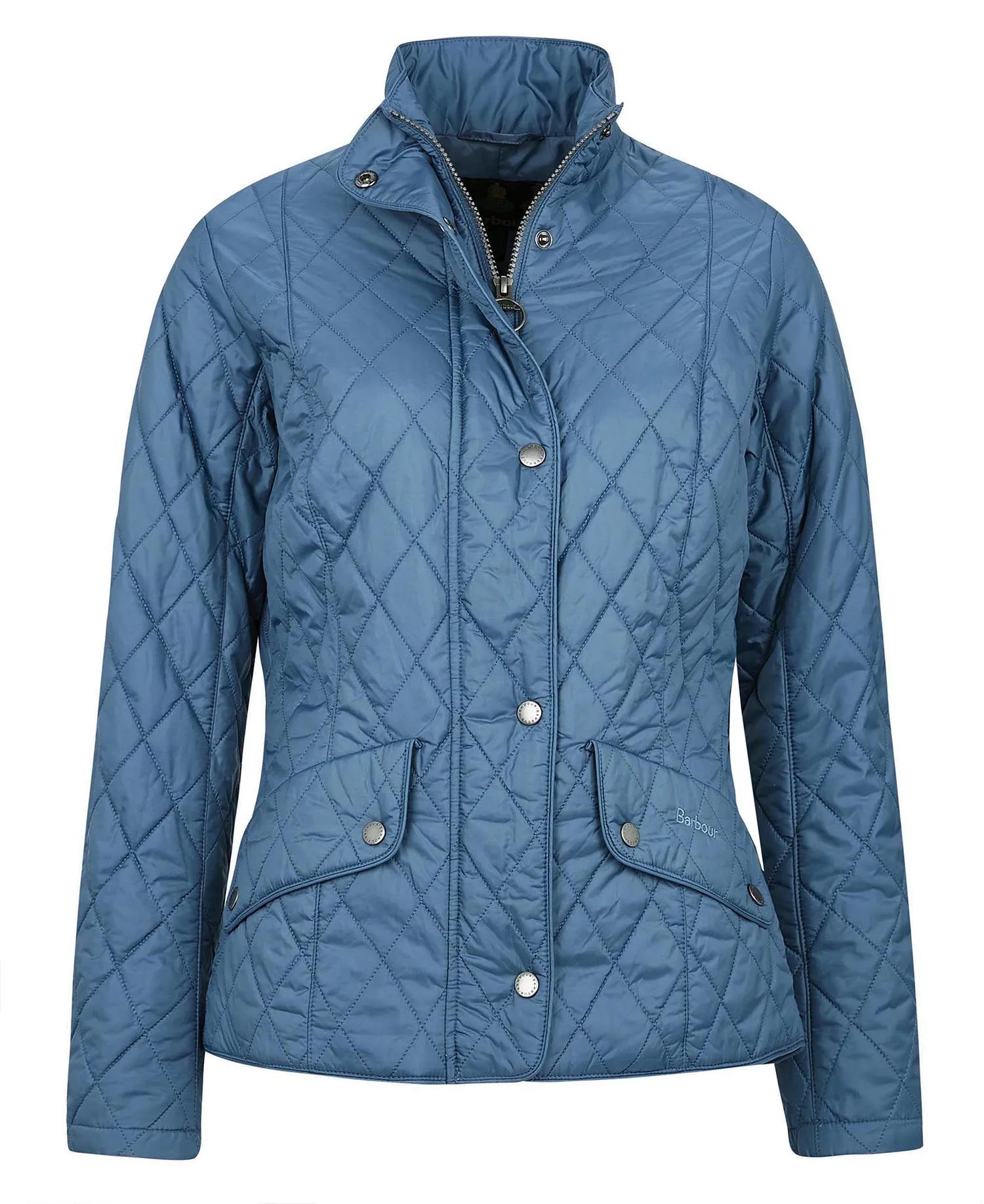 Barbour Flyweight Cavalry Quilted Jacket Women's China Blue - A One Clothing