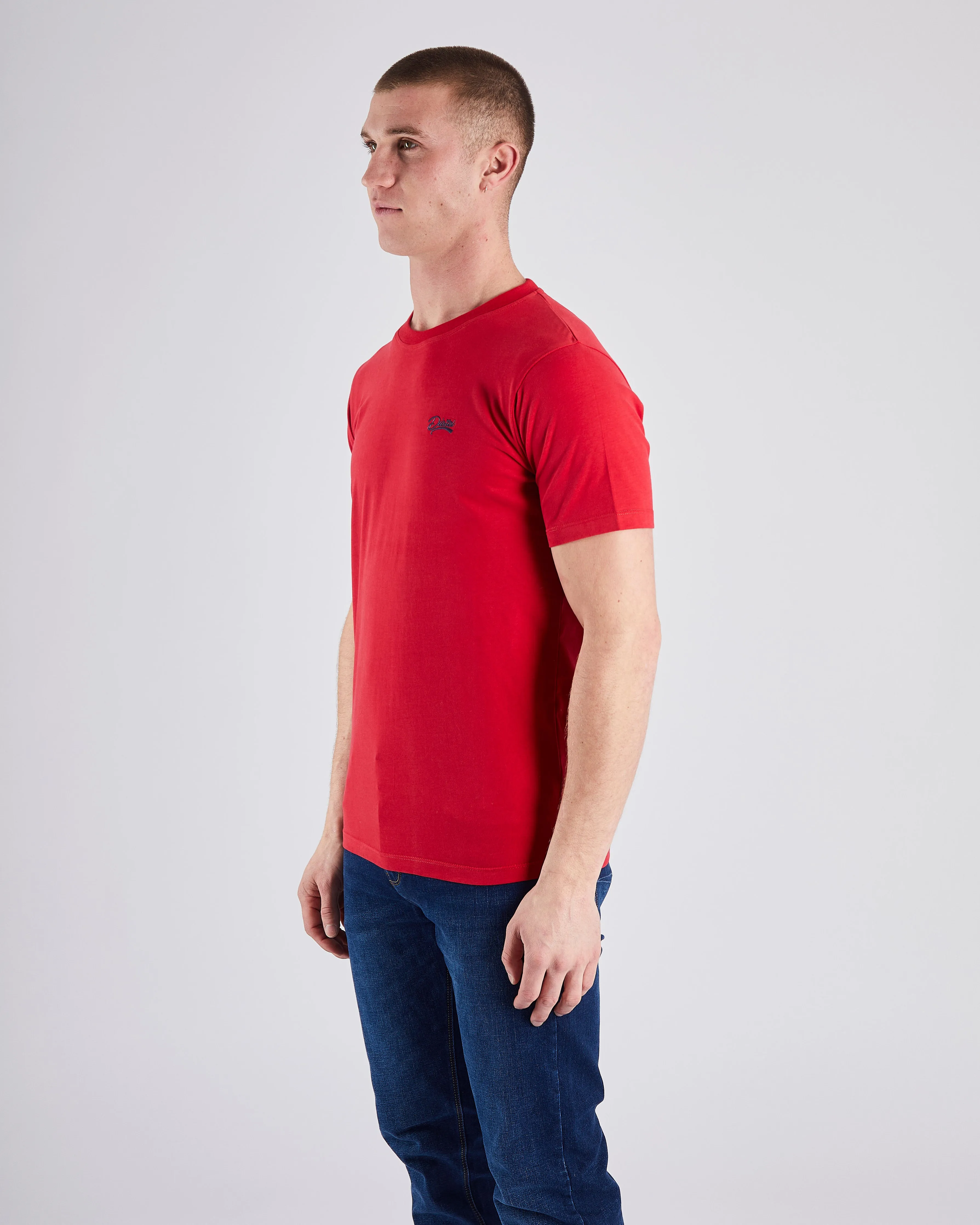 Basic Caden O Neck Tee Barbados Cherry