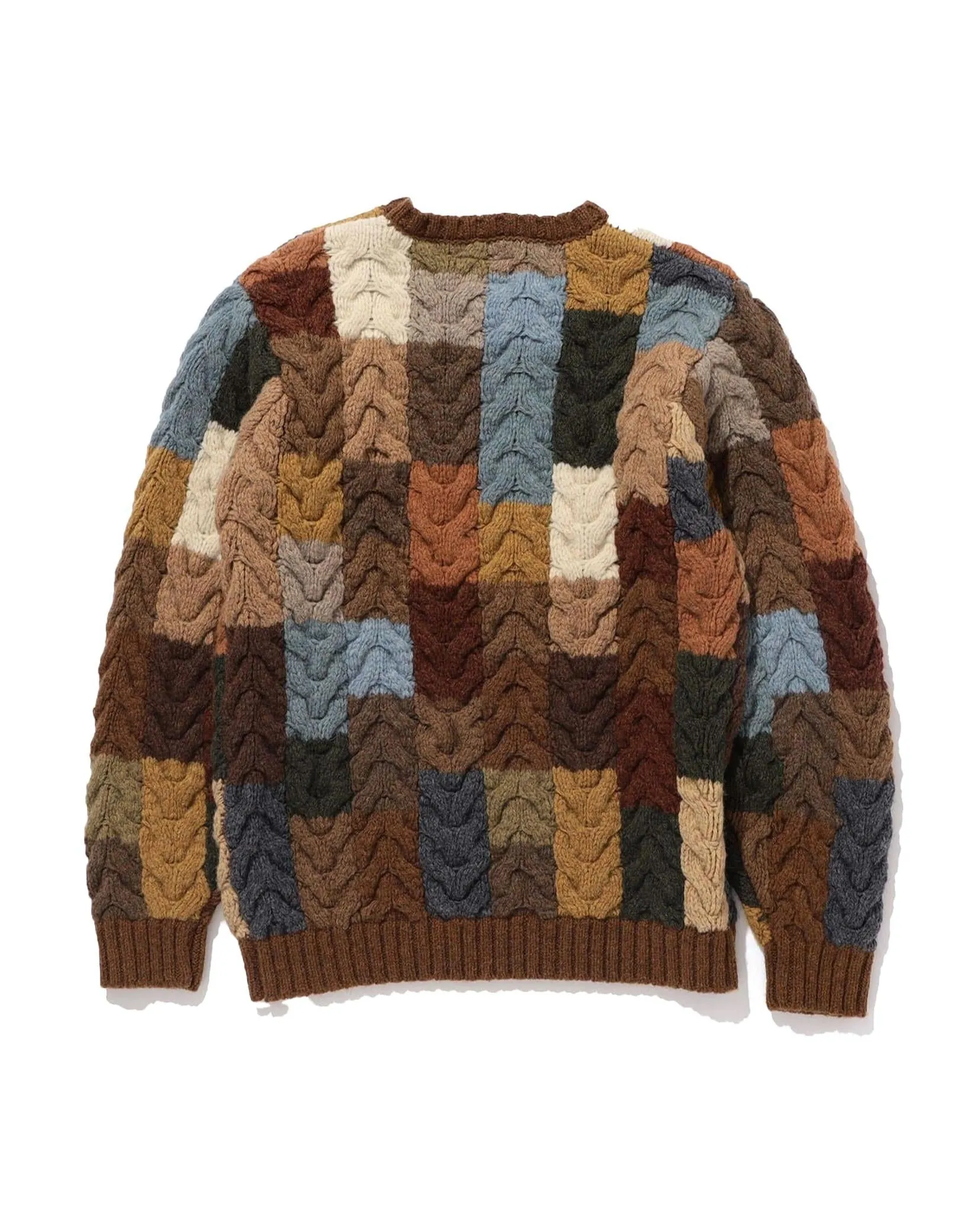 Beams Plus Cardigan Hand Knit Cable