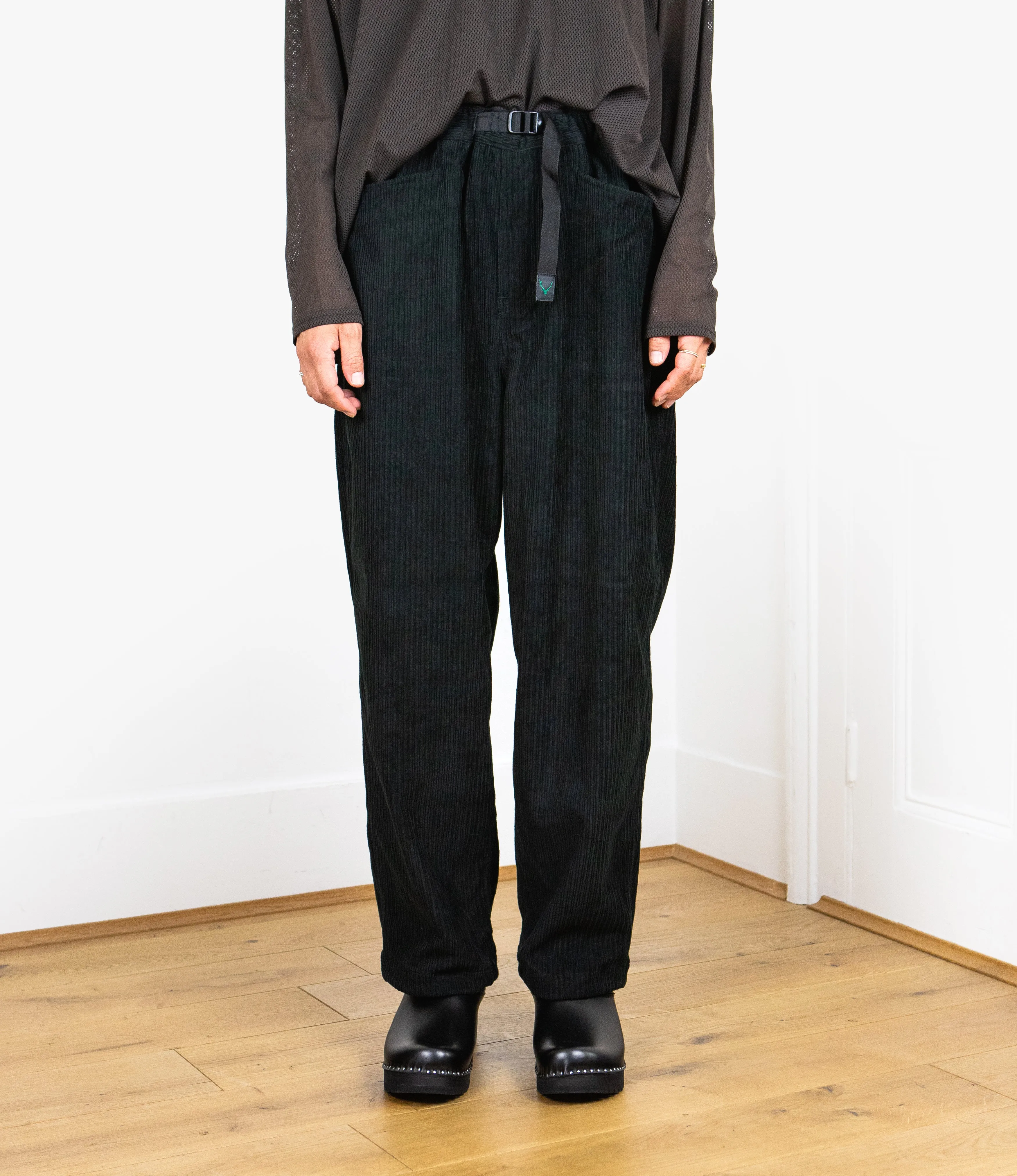 Belted Logger Pant – Black PC Corduroy