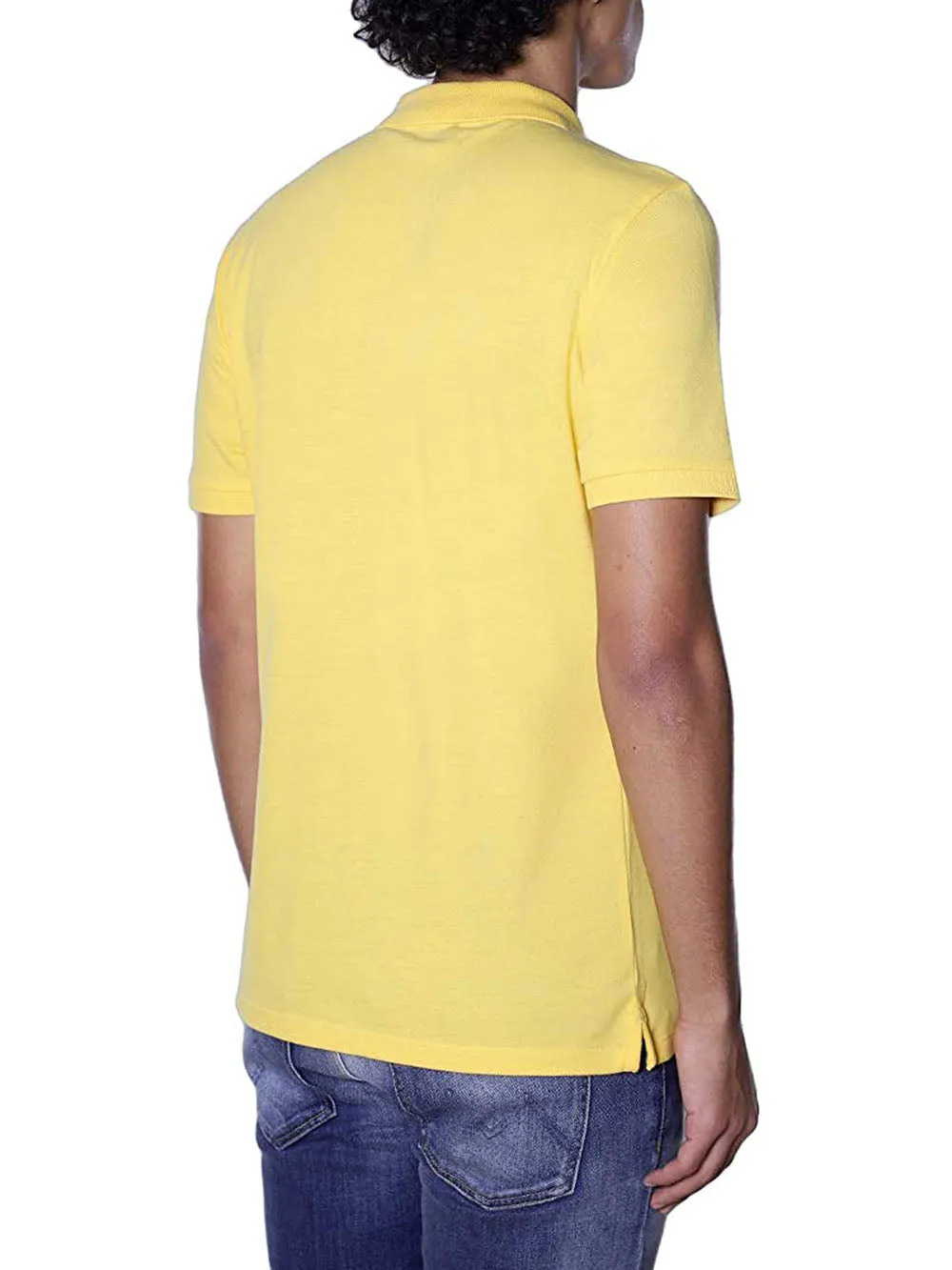 Blauer Polo Uomo Giallo