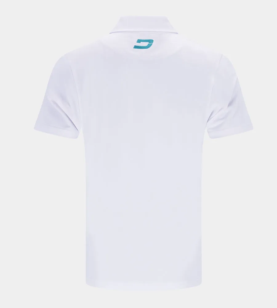 BLOCK PIQUE POLO - WHITE