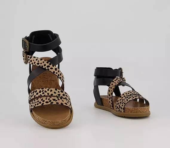 Blowfish Malibu Fandie Sandals Black/Leopard