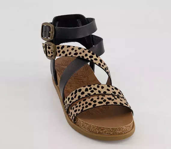 Blowfish Malibu Fandie Sandals Black/Leopard