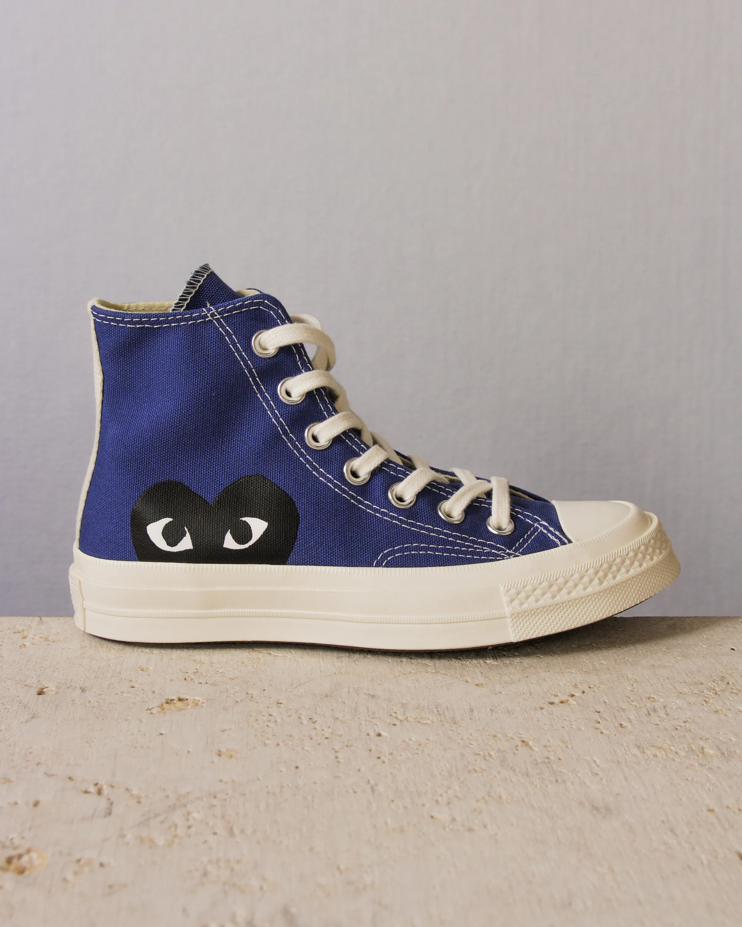 Blue Big Heart Hi Top Sneaker