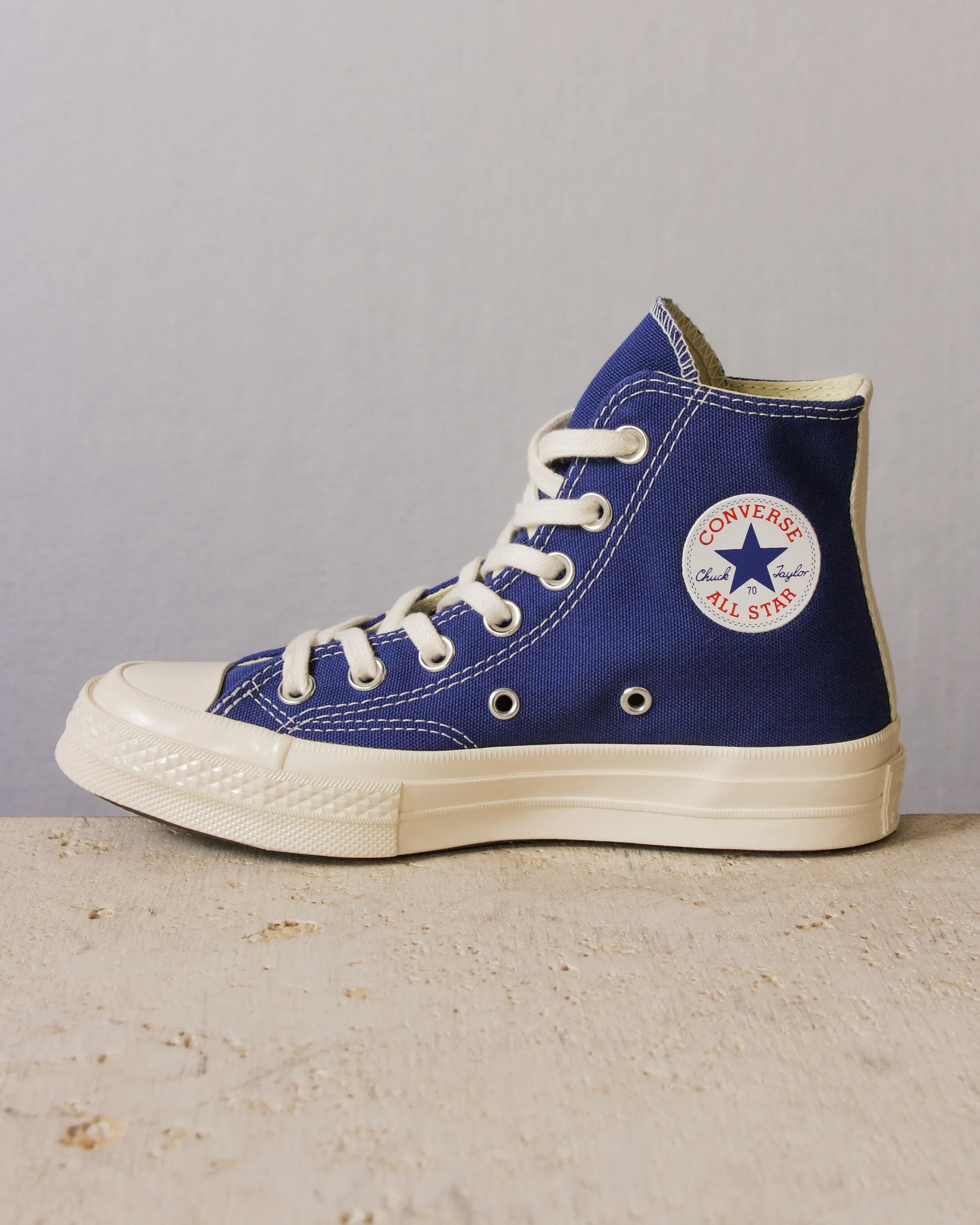 Blue Big Heart Hi Top Sneaker