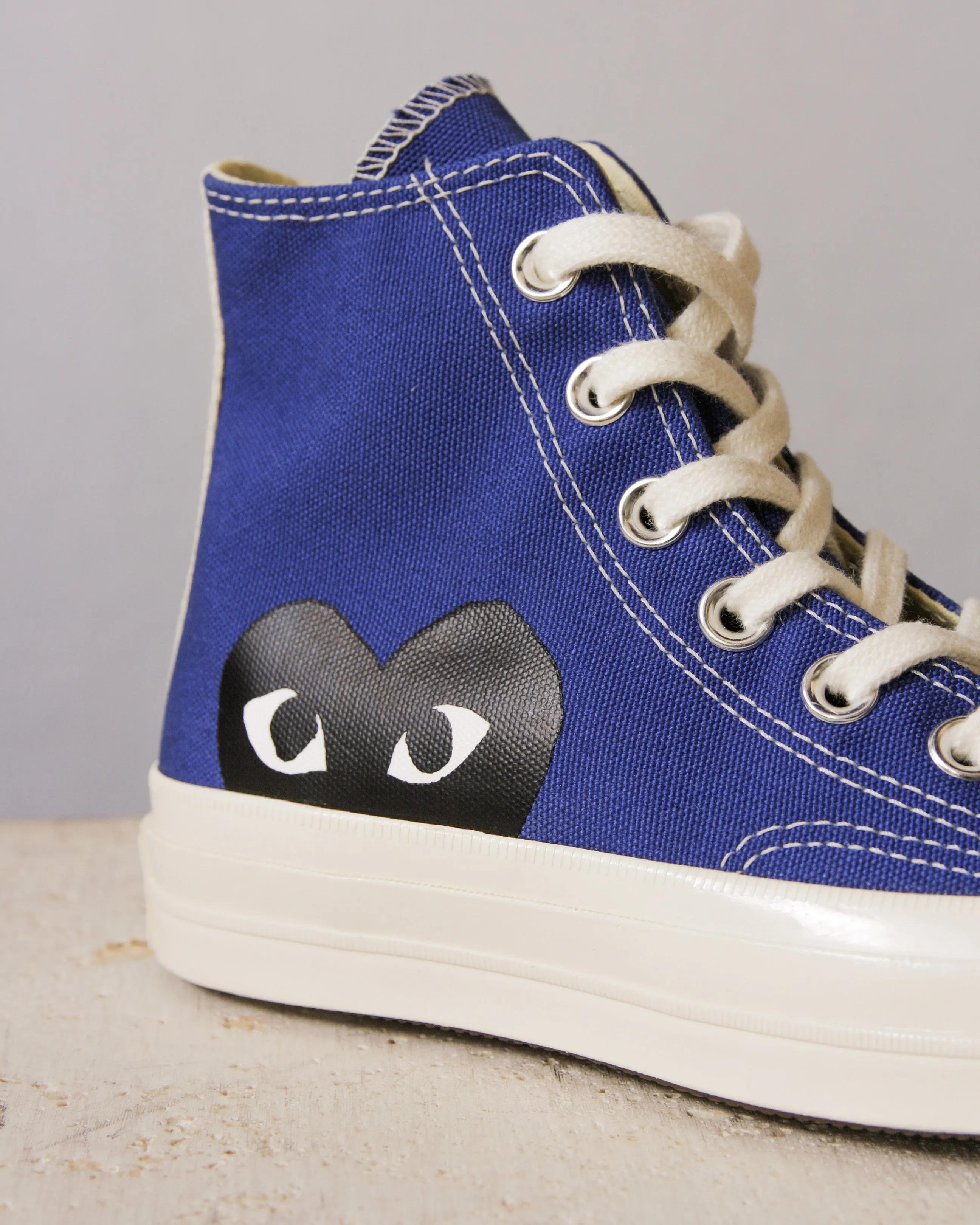 Blue Big Heart Hi Top Sneaker