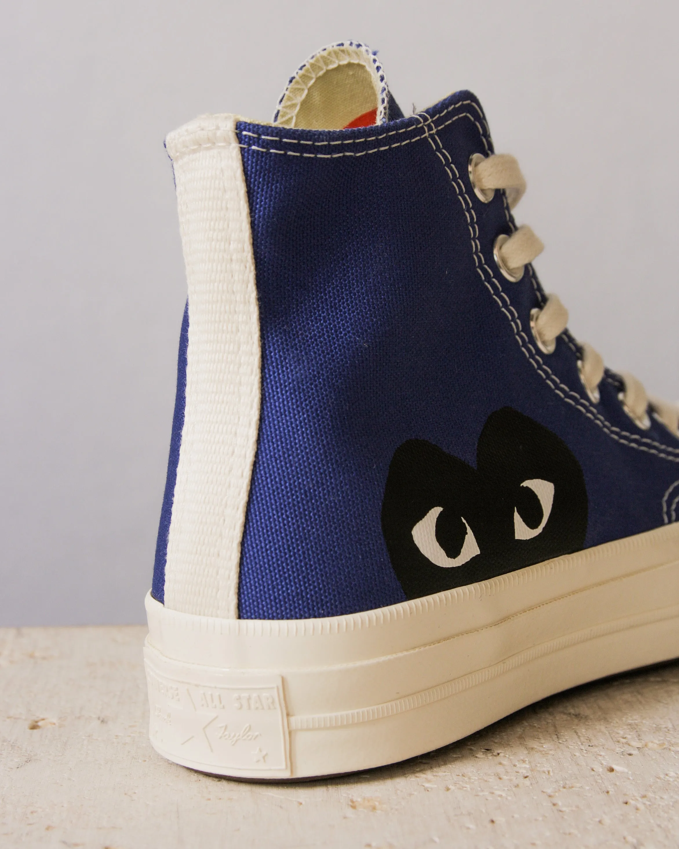 Blue Big Heart Hi Top Sneaker