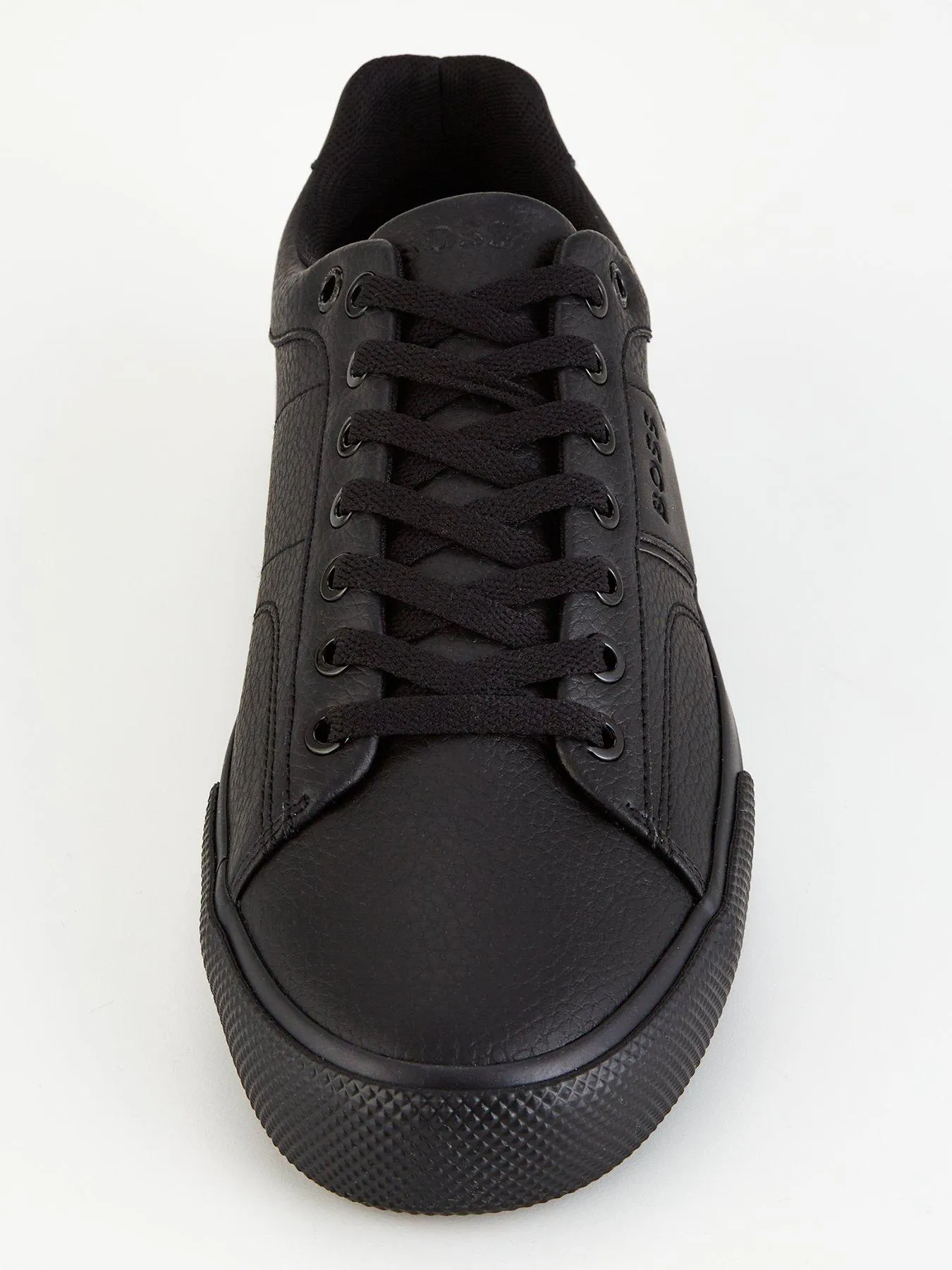 BOSS Aiden Pipe Trim Leather Lace Tennis Sneaker