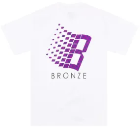 Bronze 56K Polka Dot Logo Tee / White