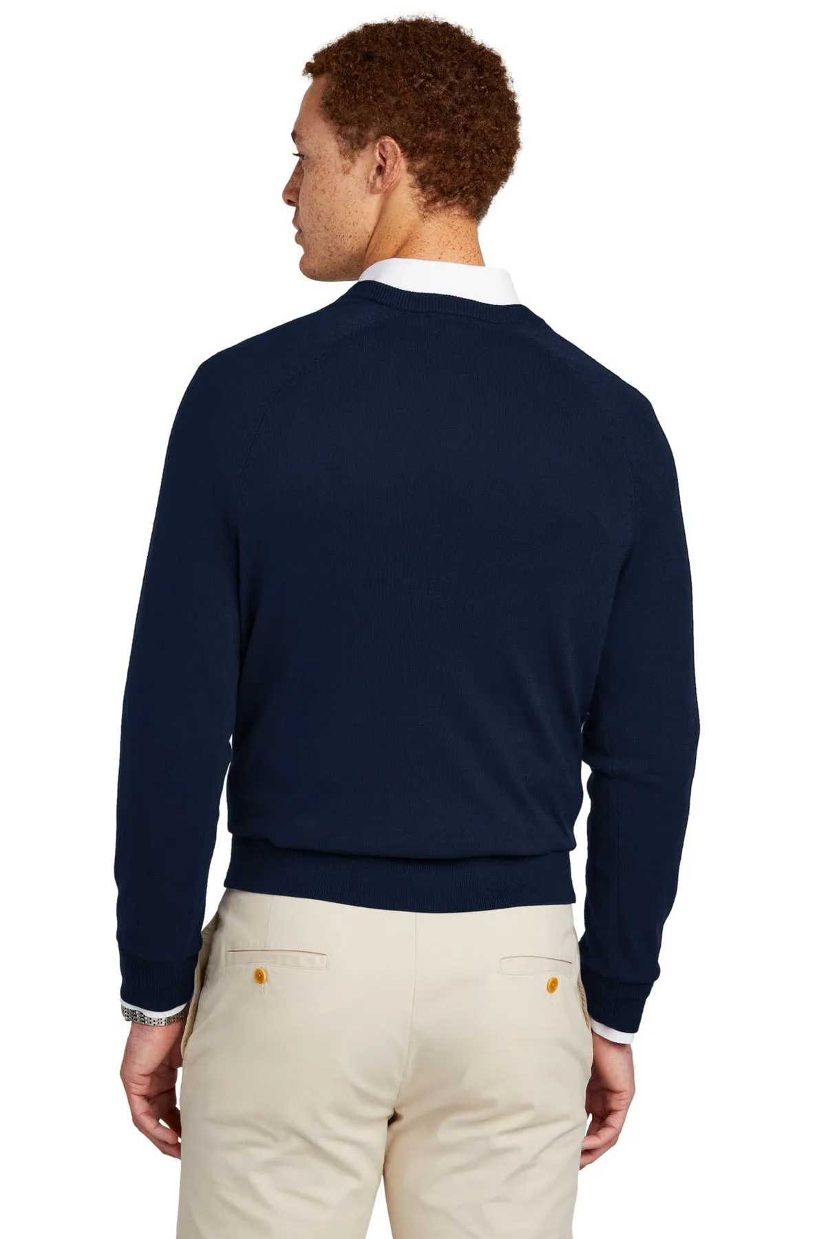 Brooks Brothers Cotton Stretch V-Neck Sweater. BB18400