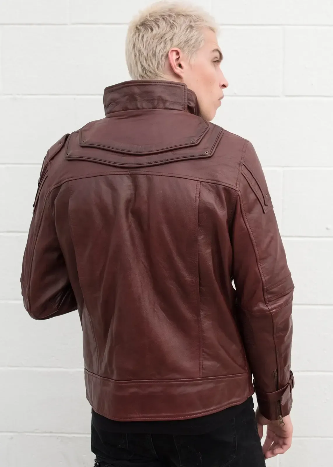 Buy Mens Star-Lord Chris Pratt Galaxy Leather Jacket | Luca Jackets