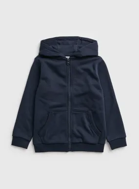 Buy Navy Zip Through Hoodie 1 year | Jumpers and hoodies | Tu