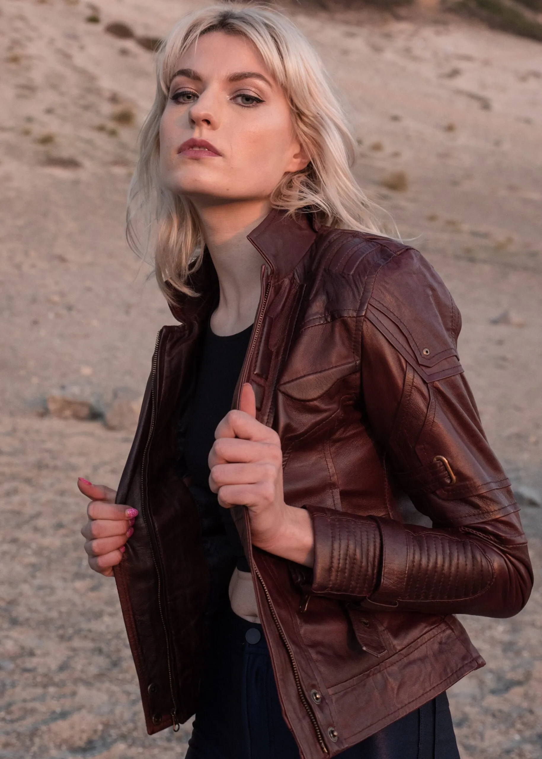 Buy Womens Galaxy Leather Jacket | LucaJackets