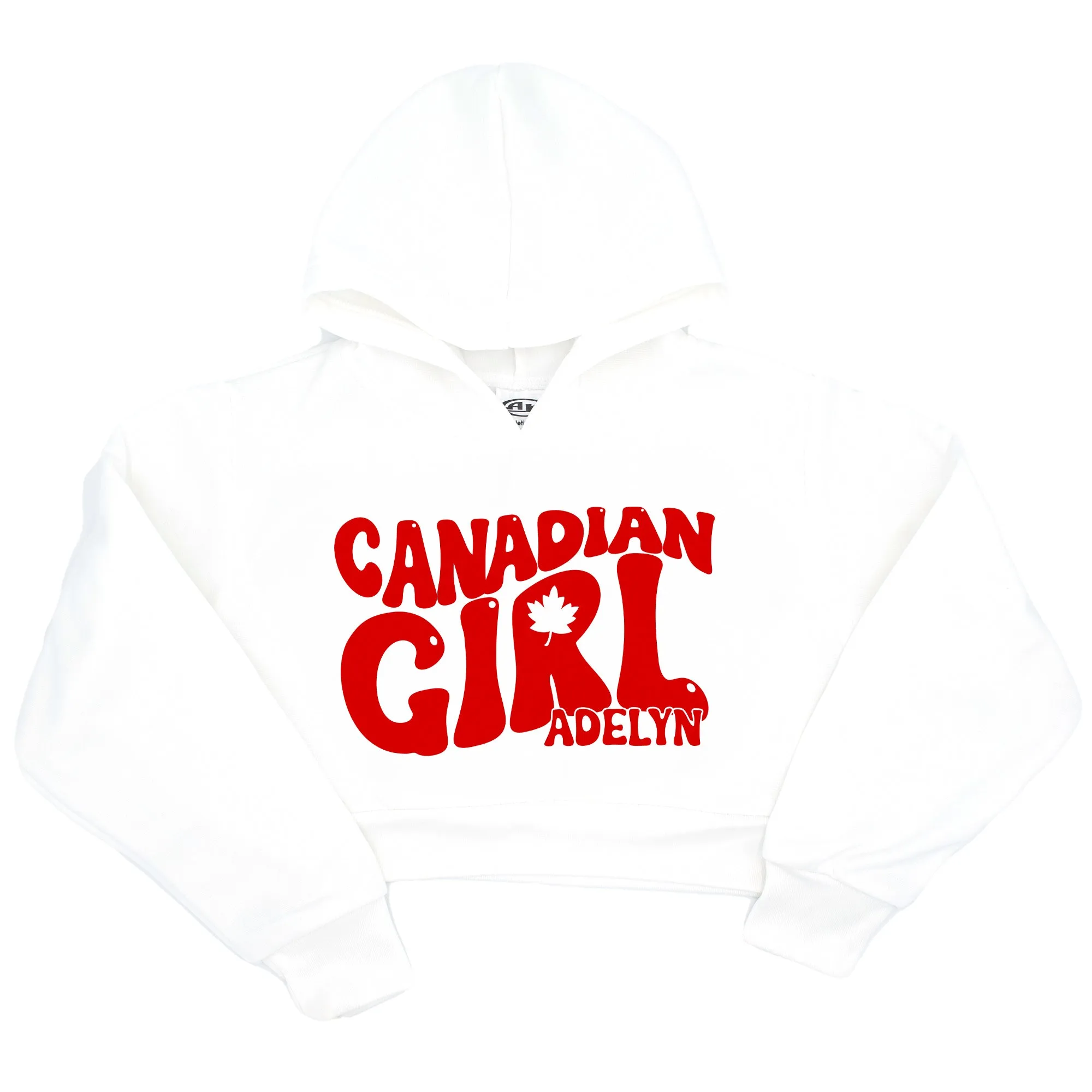 CANADIAN GIRL - Cropped Hoodie (PERSONALIZED OPTIONAL)