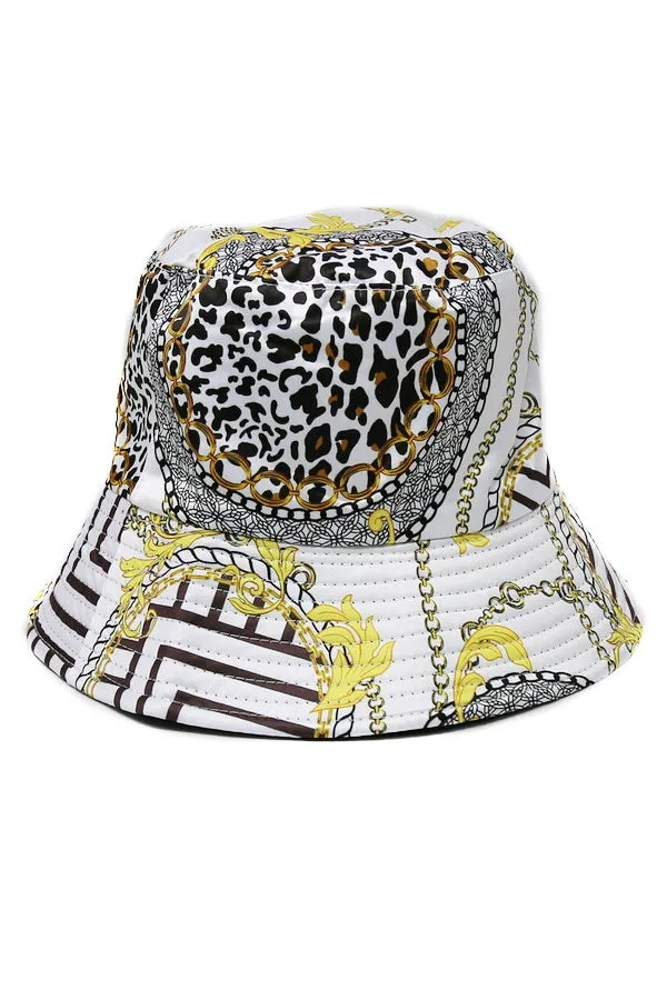 Chain Print Bucket Hat