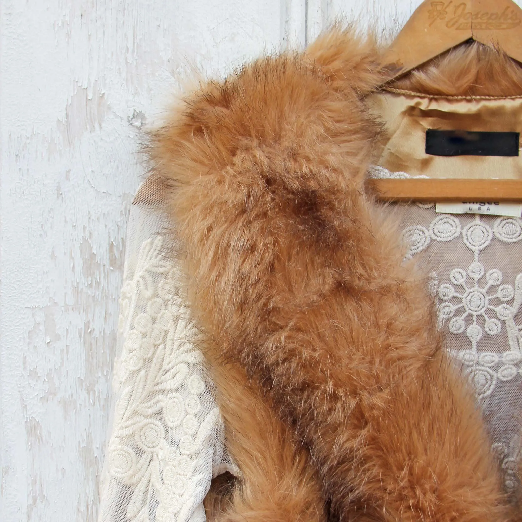 Chumstick Faux Fur Vest in Honey