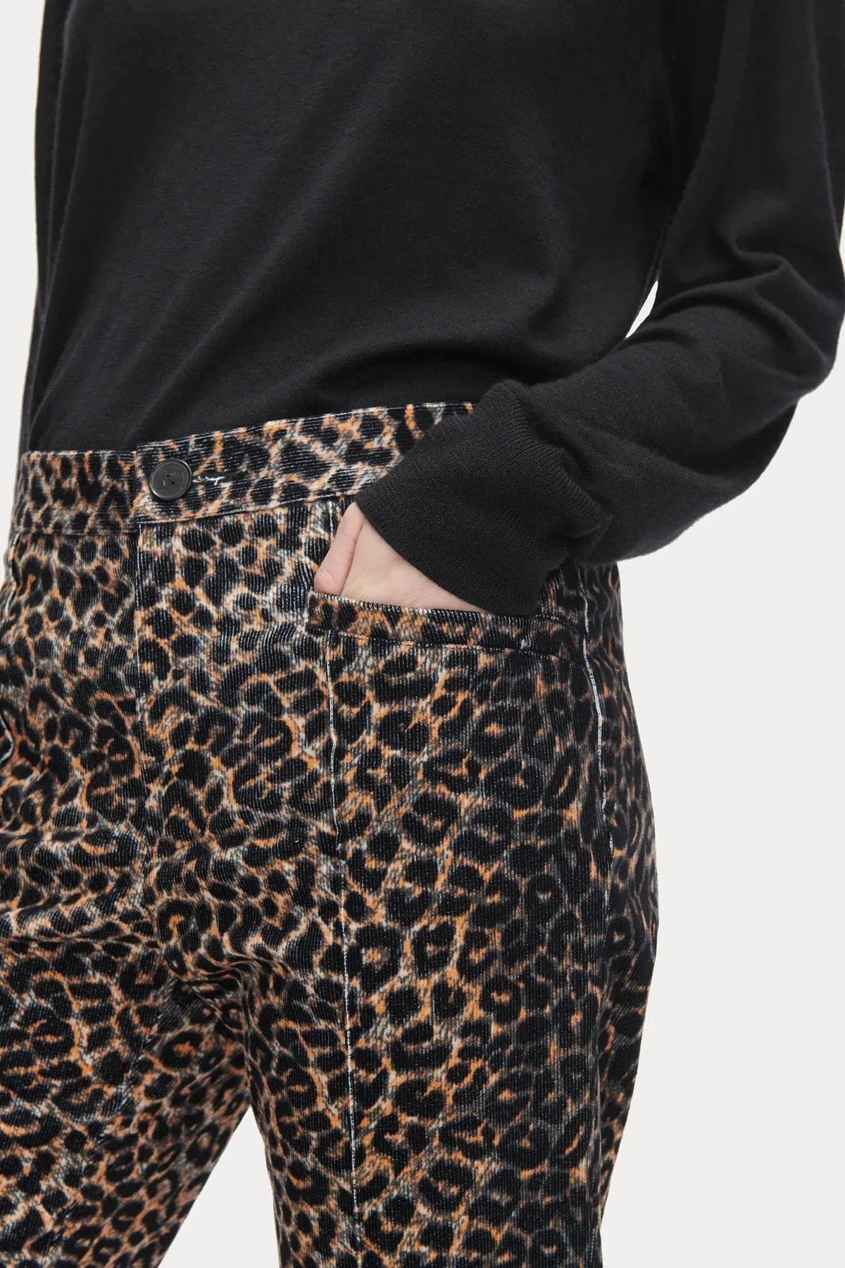 Cig Corduroy Pant - Leopard Natural