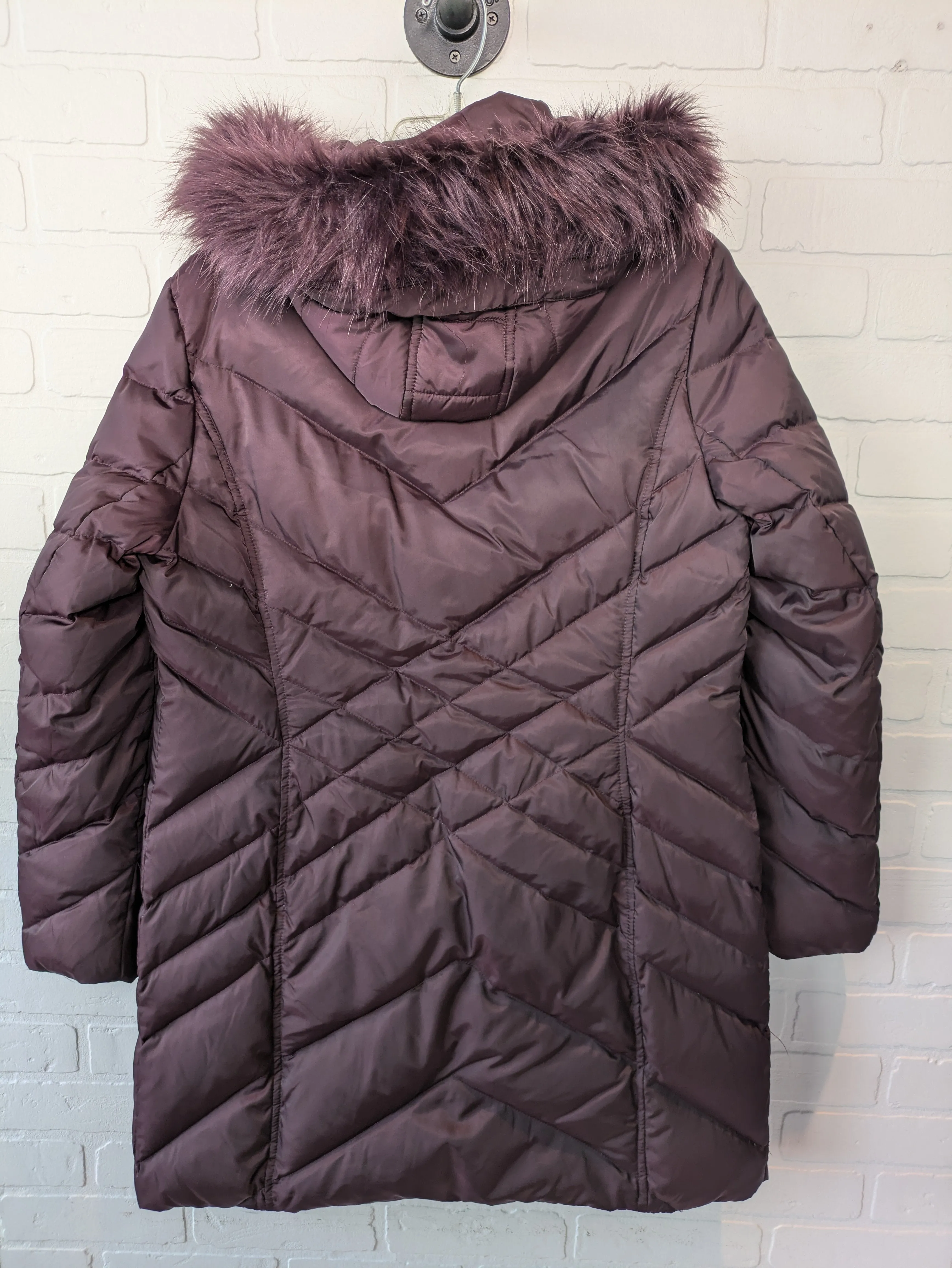 Coat Puffer & Quilted By Kenneth Cole Reaction In Purple, Size: L