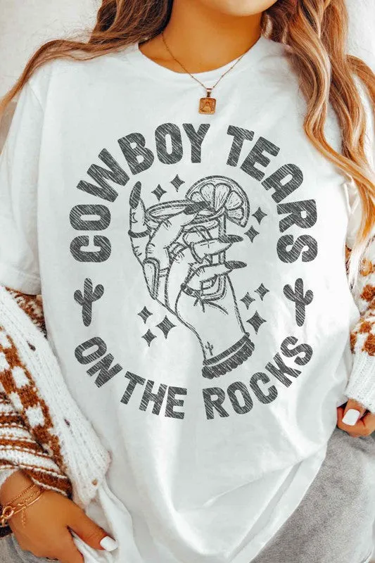 COWBOY TEARS ON THE ROCKS GRAPHIC TEE