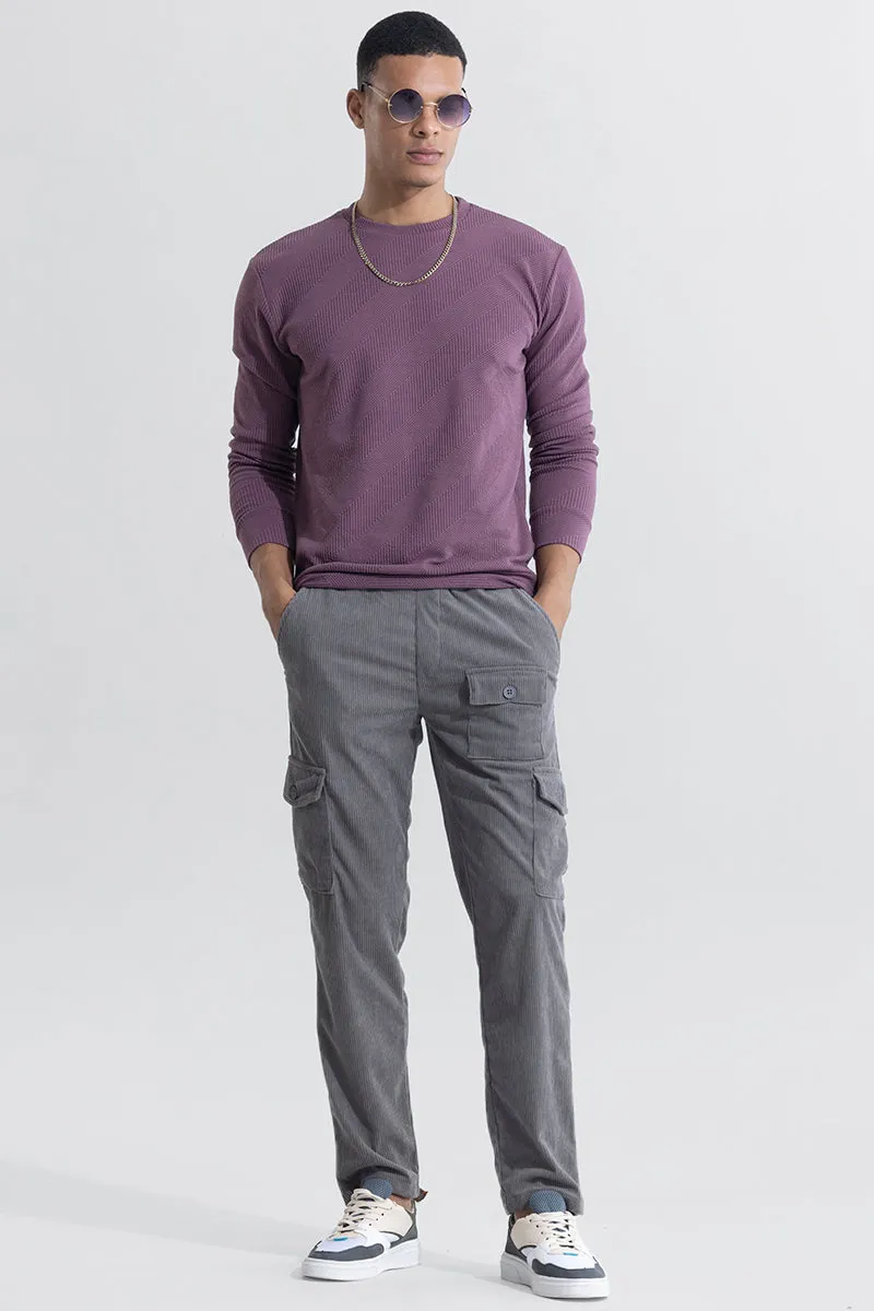 Cullin Grey Corduroy Cargo Pant