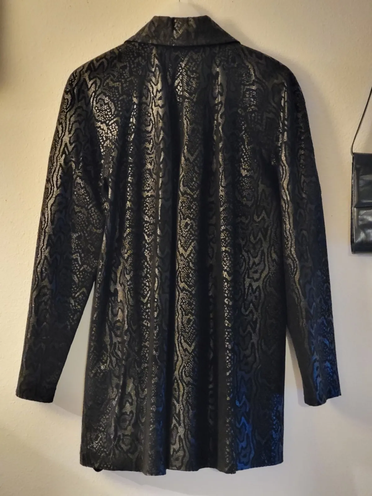 custom made leather swing coat