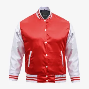 Custom Varsity Jackets Red White - Couro Wears