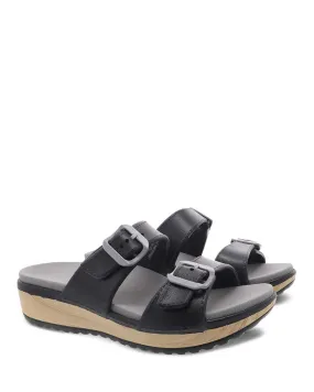 Dansko Womens Kandi Molded Eva Sandal- Black