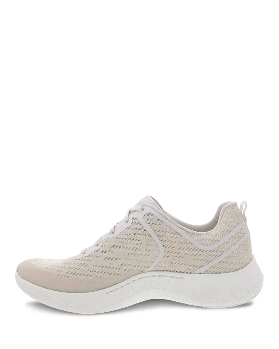 Dansko Womens Sky Lightweight Sneaker- Ivory Mesh