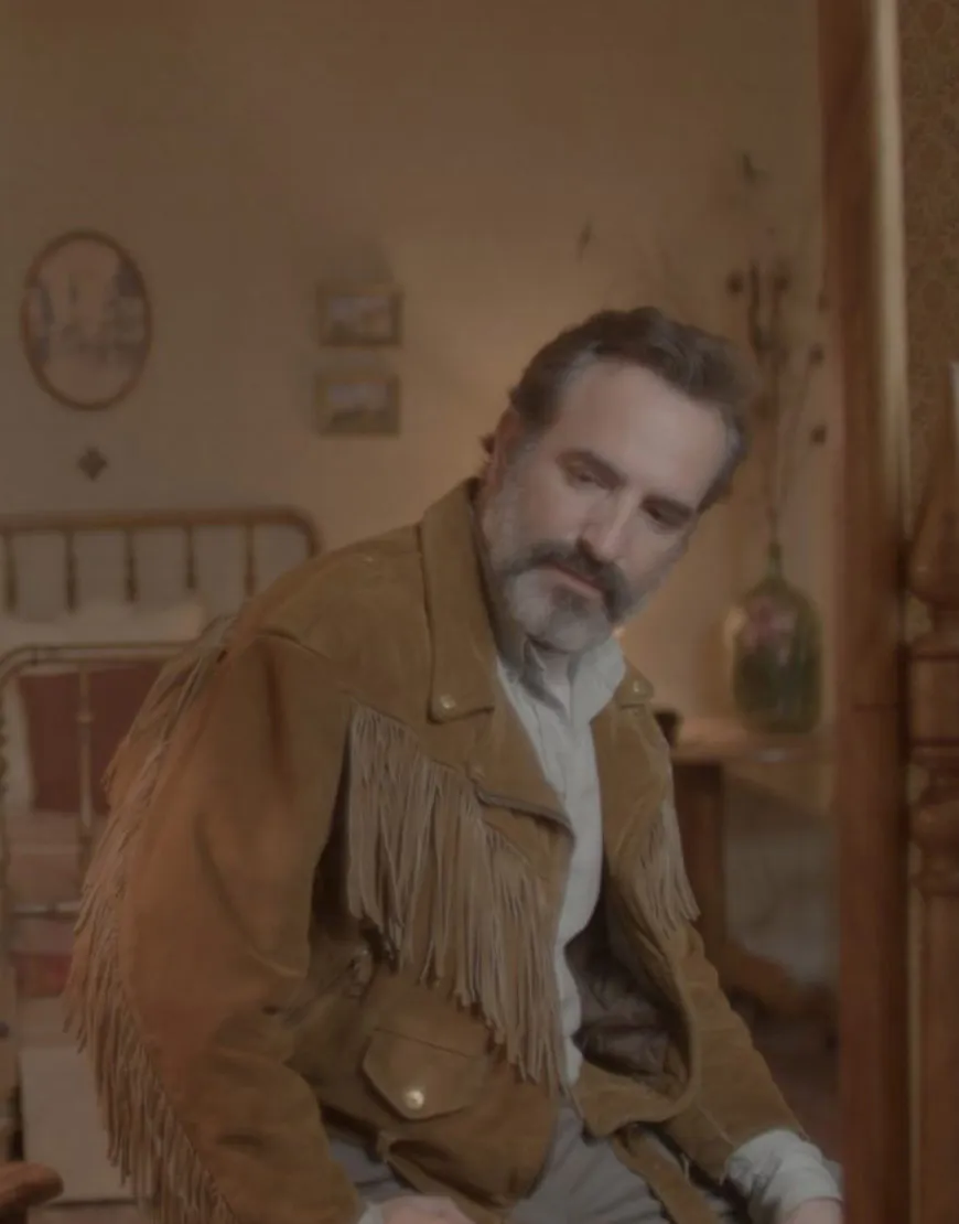 Deerskin Jean Dujardin Fringe Jacket | Georges Brown Suede Jacket