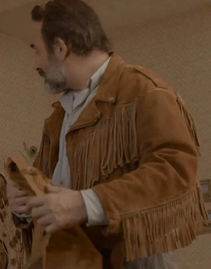 Deerskin Jean Dujardin Fringe Jacket | Georges Brown Suede Jacket