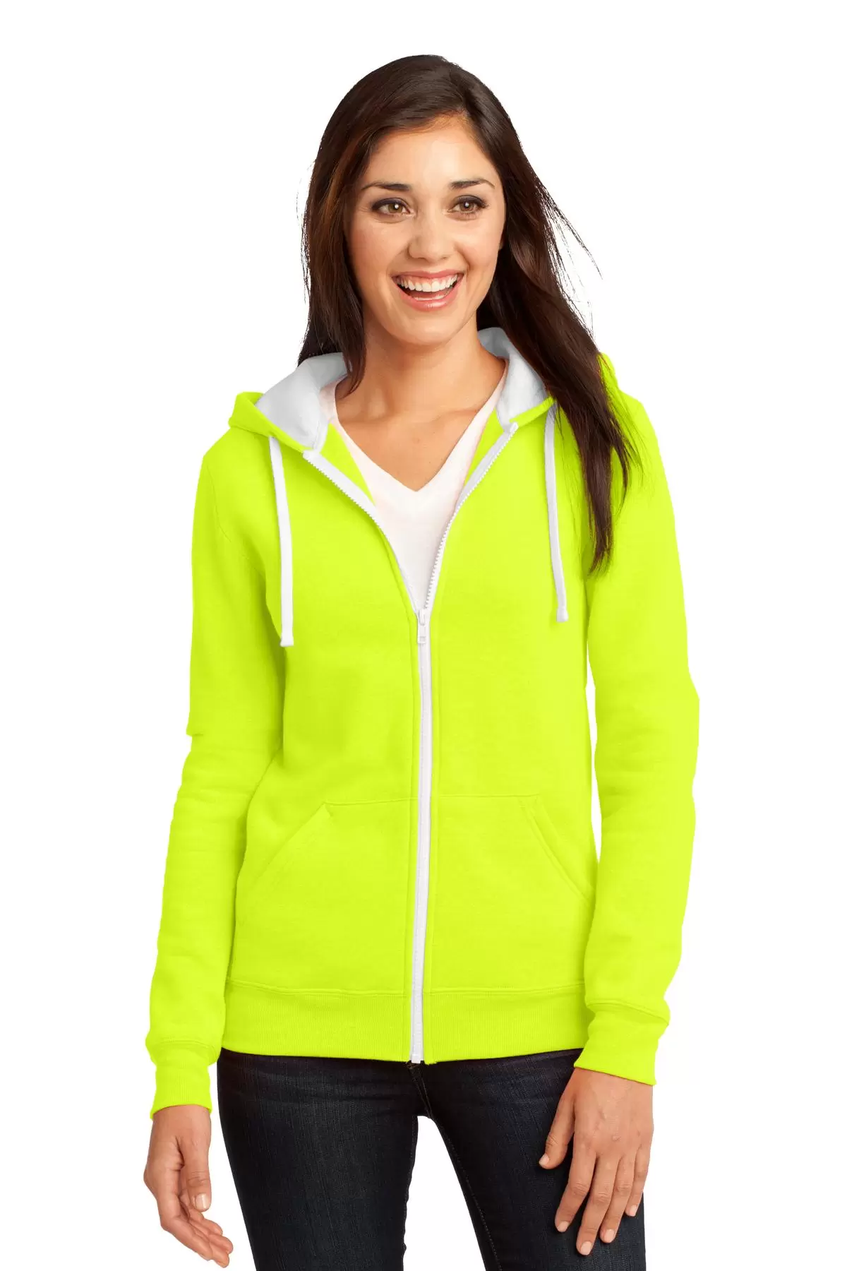 DT801 District® - Juniors The Concert Fleece™ Full-Zip Hoodie SKU: DT801