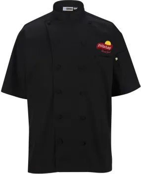 Edwards 12 Button Short Sleeve Chef Coat with Mesh