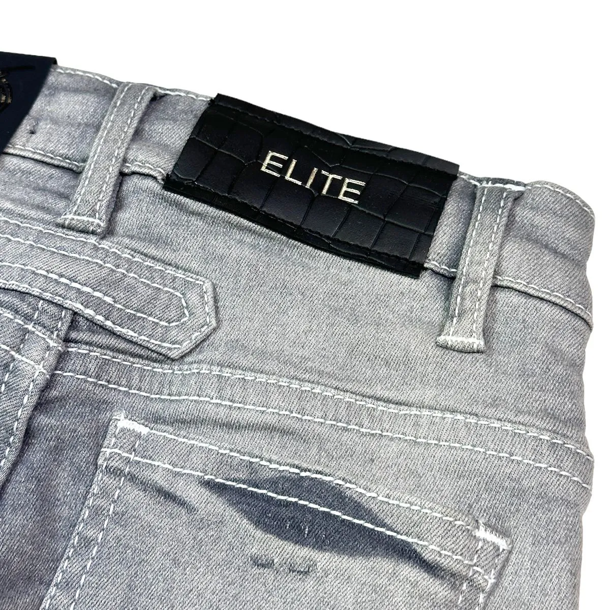 Elite Premium Grey/Black Boy's Jeans