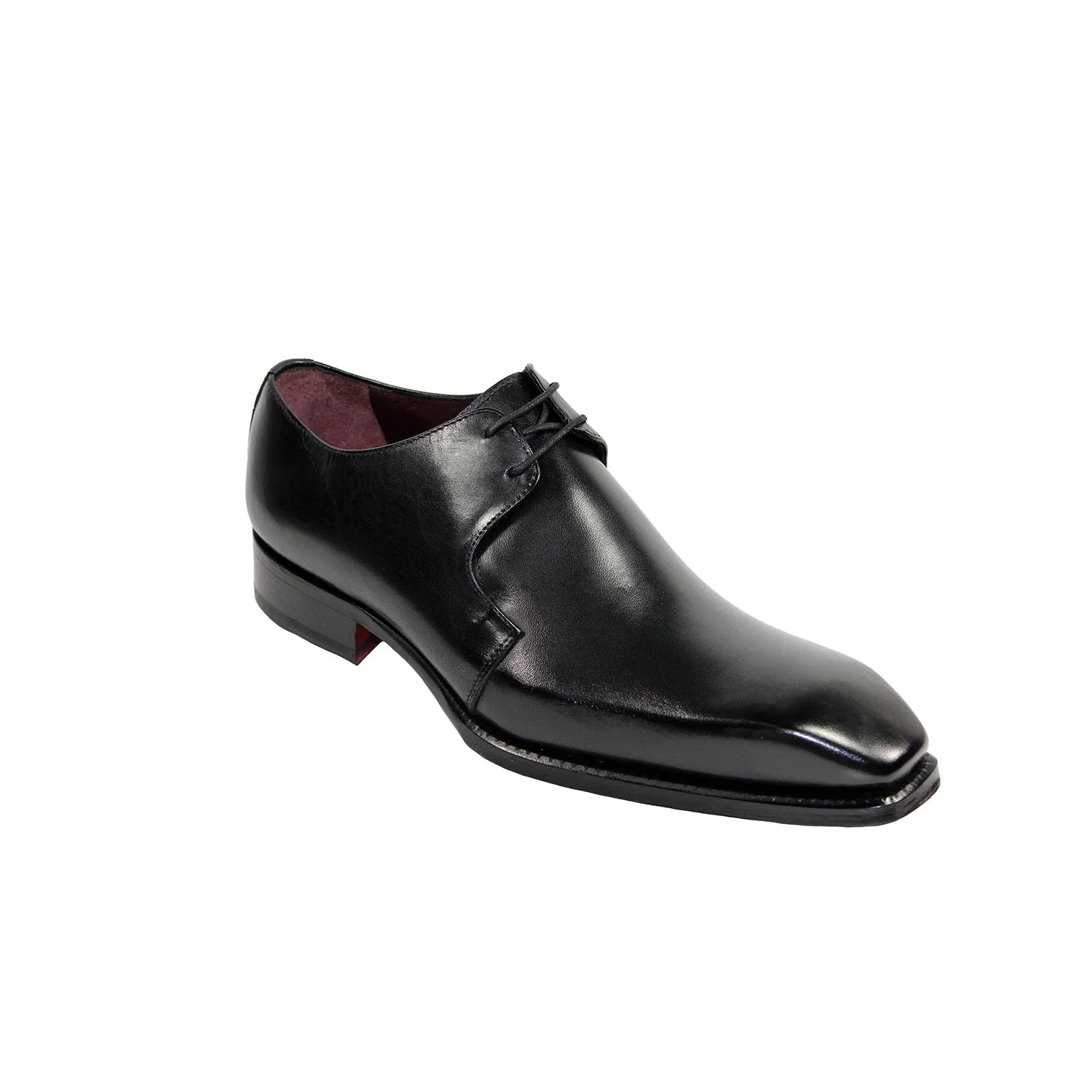 Emilio Franco Franco Men's Shoes Black Calf-Skin Leather Derby Oxfords (EF1035)