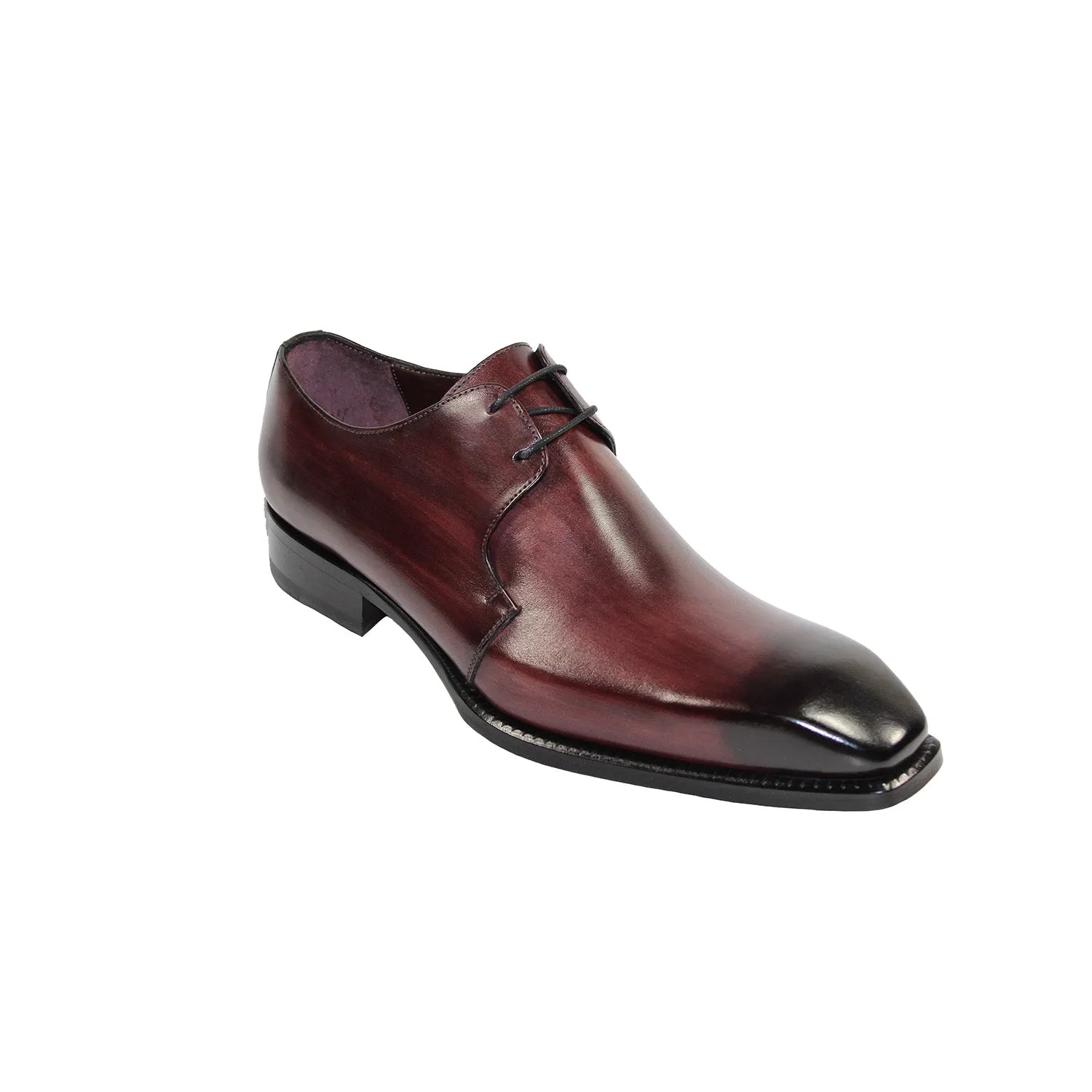 Emilio Franco Franco Men's Shoes Burgundy Calf-Skin Leather Derby Oxfords (EF1036)