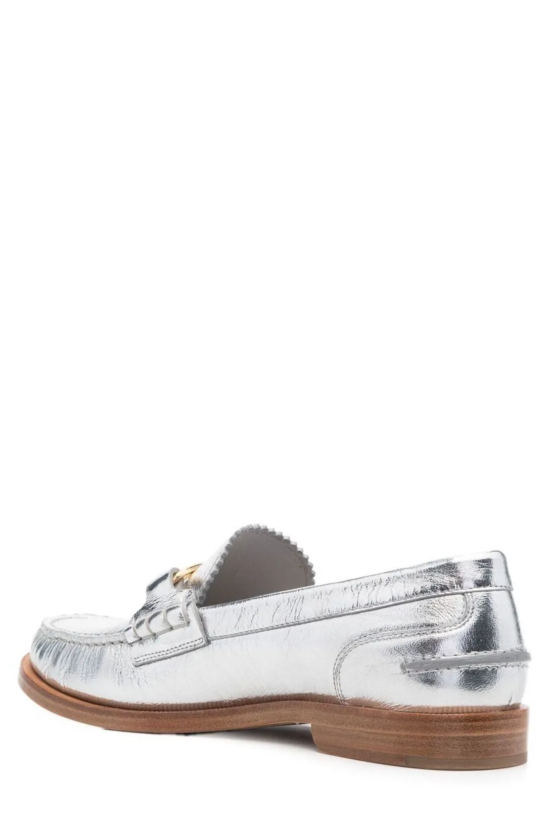 Fendi Logo Plaque Slip-On Loafers