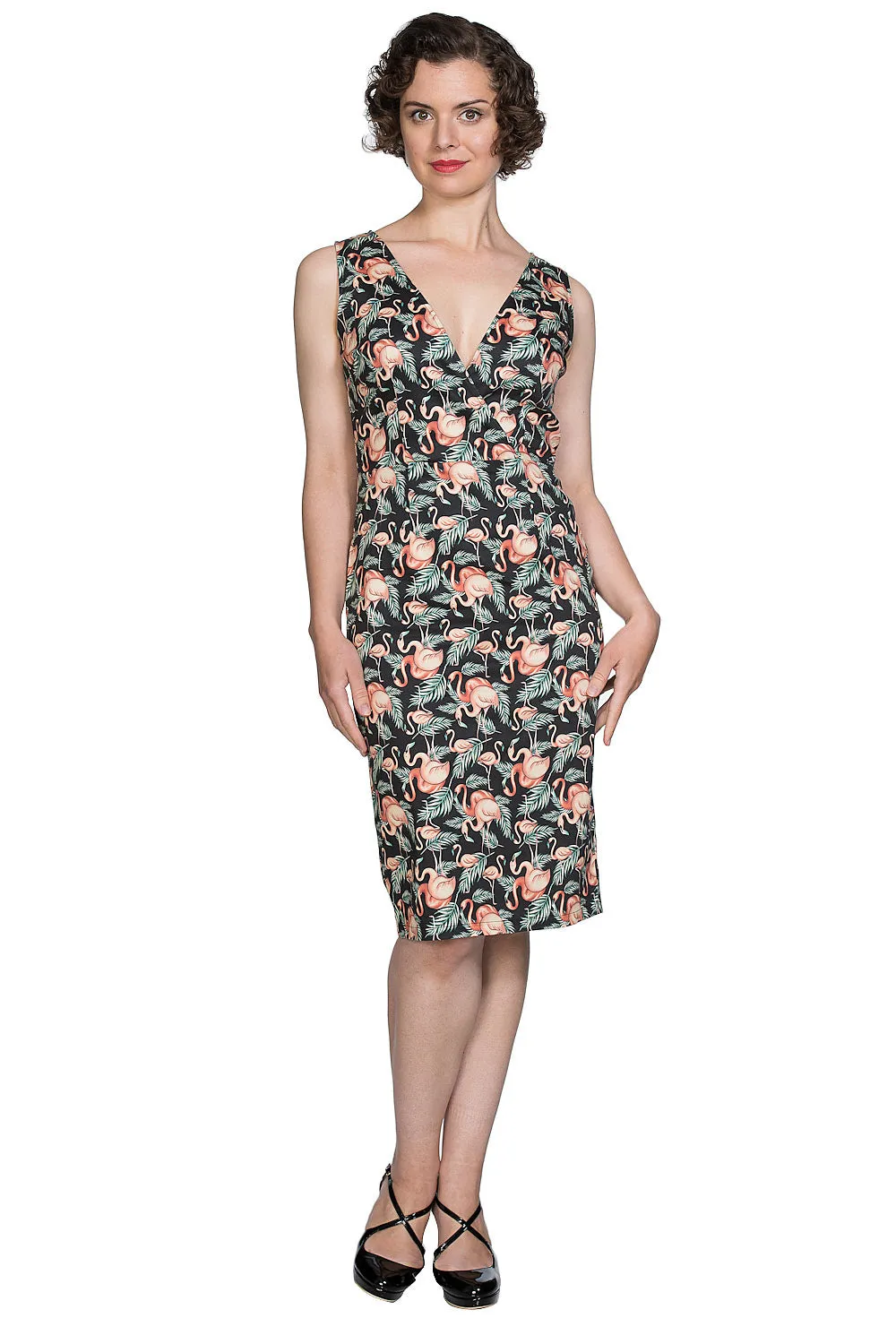 FLAMINGO HONNIE PENCIL DRESS