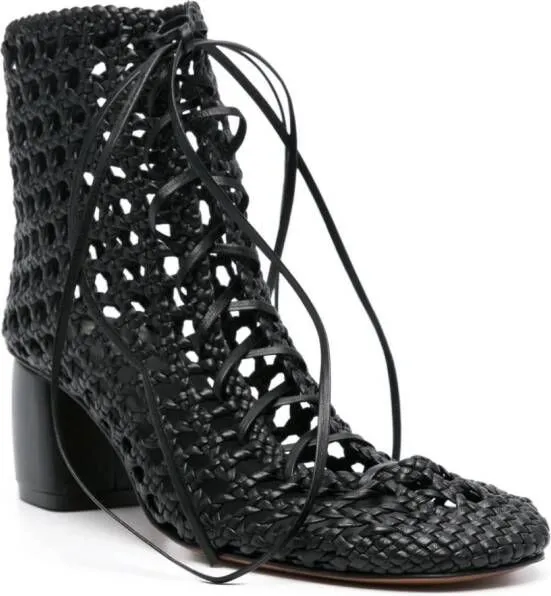 Forte braided ankle boots Black