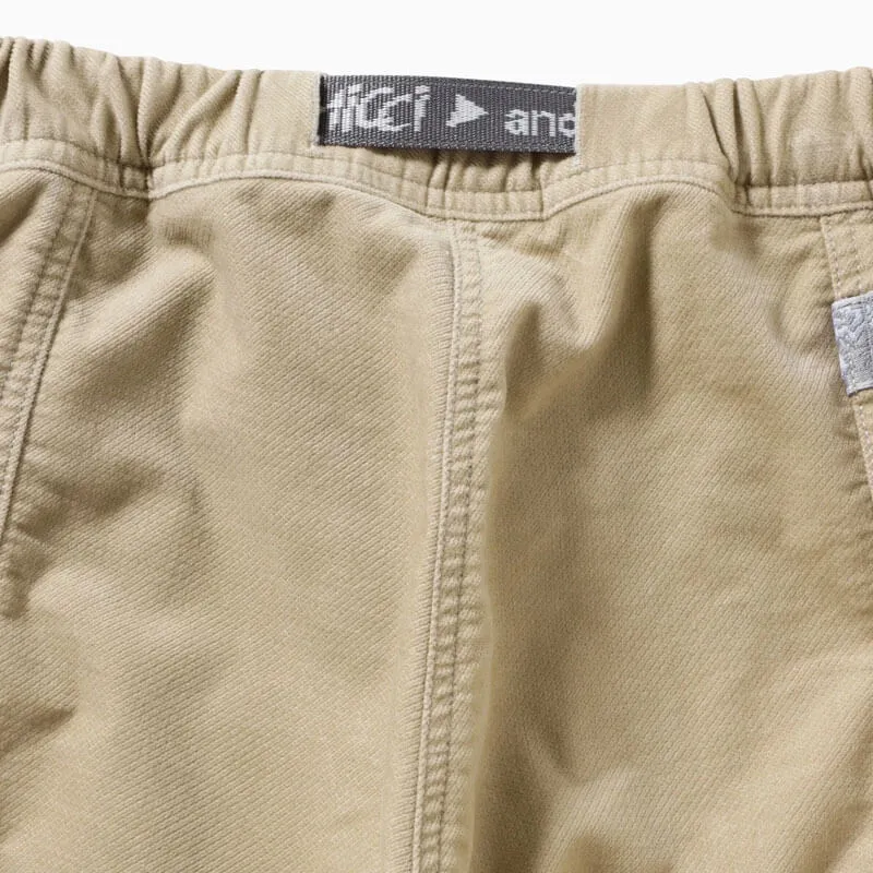 GRAMICCI x AND WANDER JQ Tape Corduroy Gadget Pant - Beige