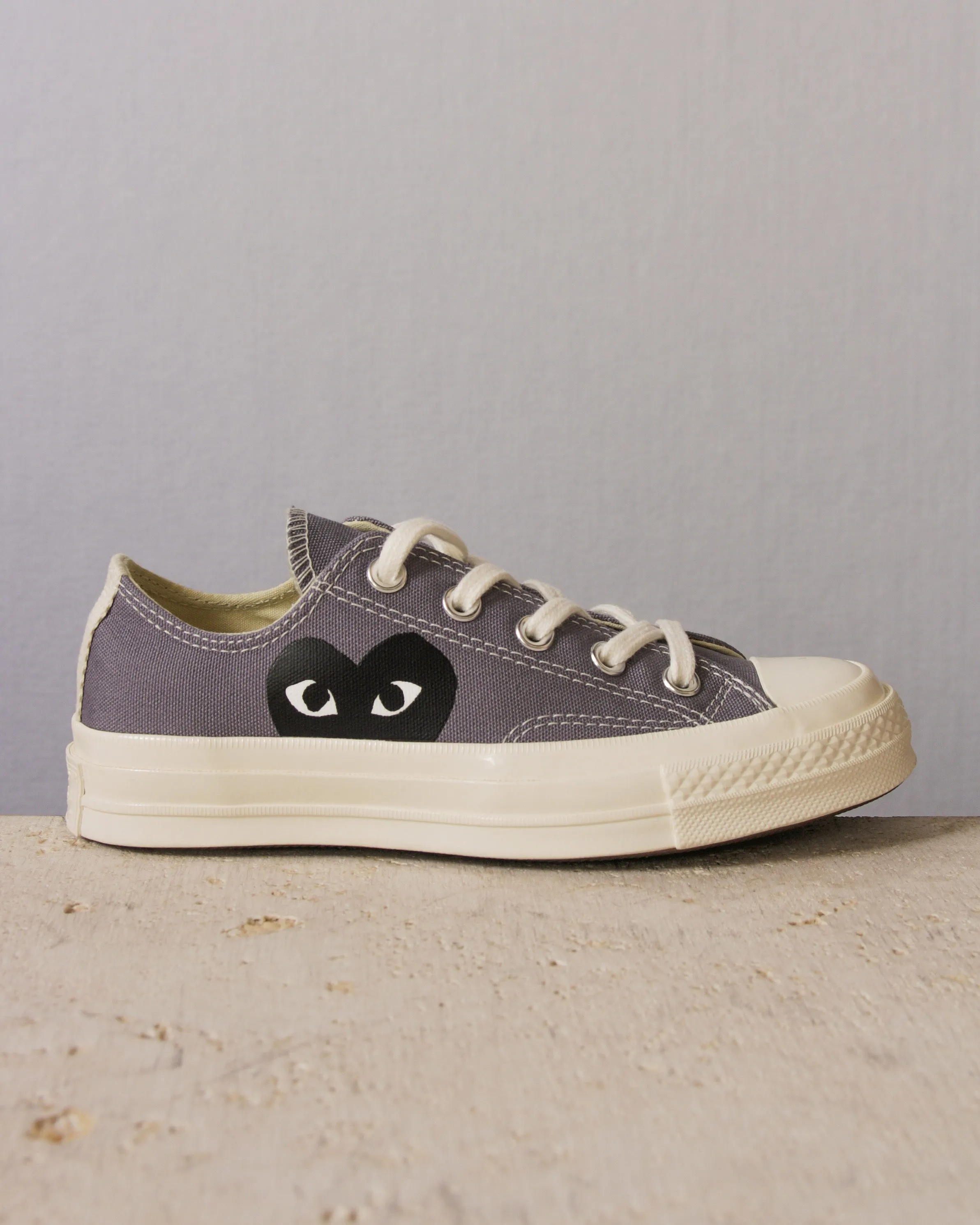 Grey Big Heart Low Top Sneaker