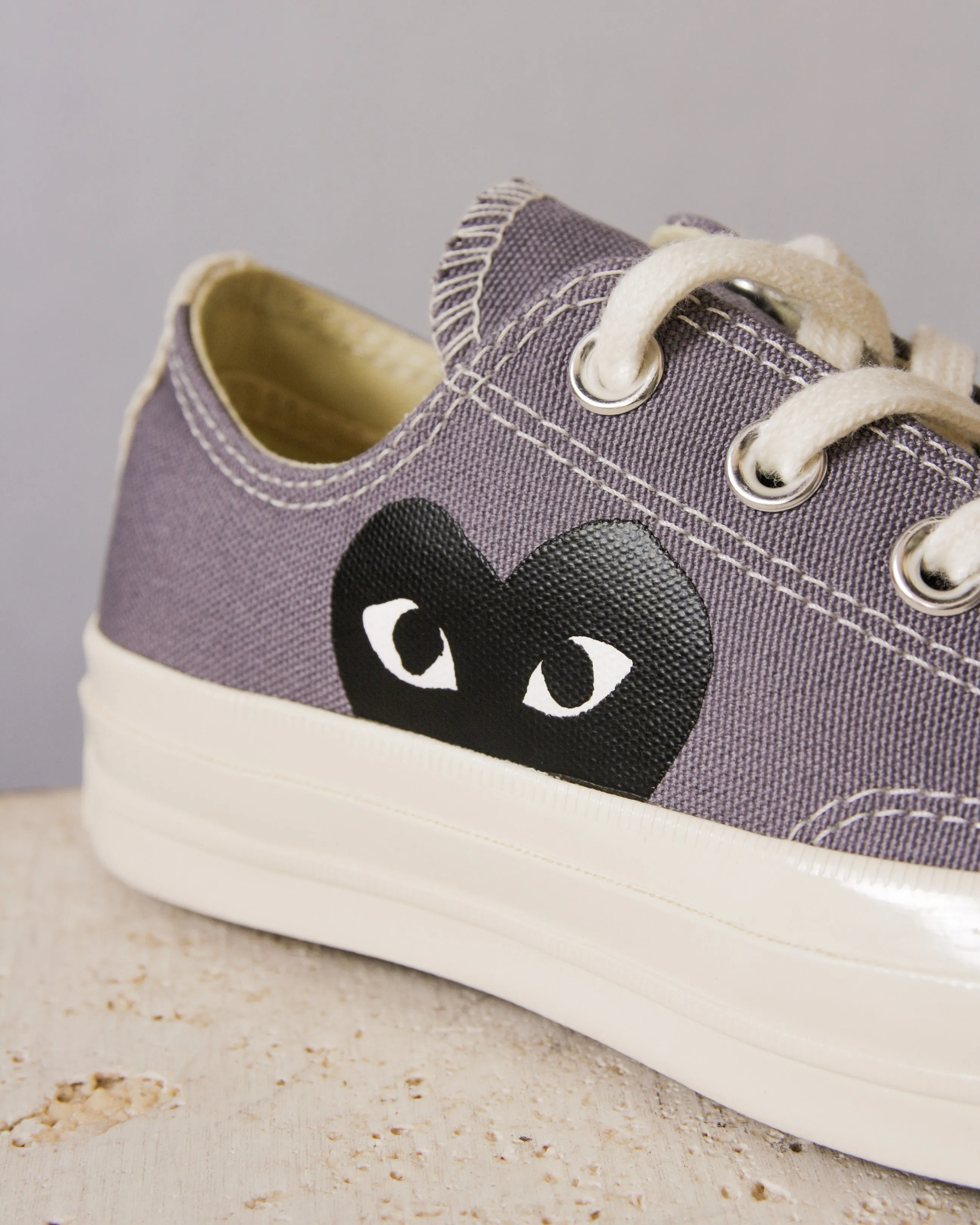 Grey Big Heart Low Top Sneaker