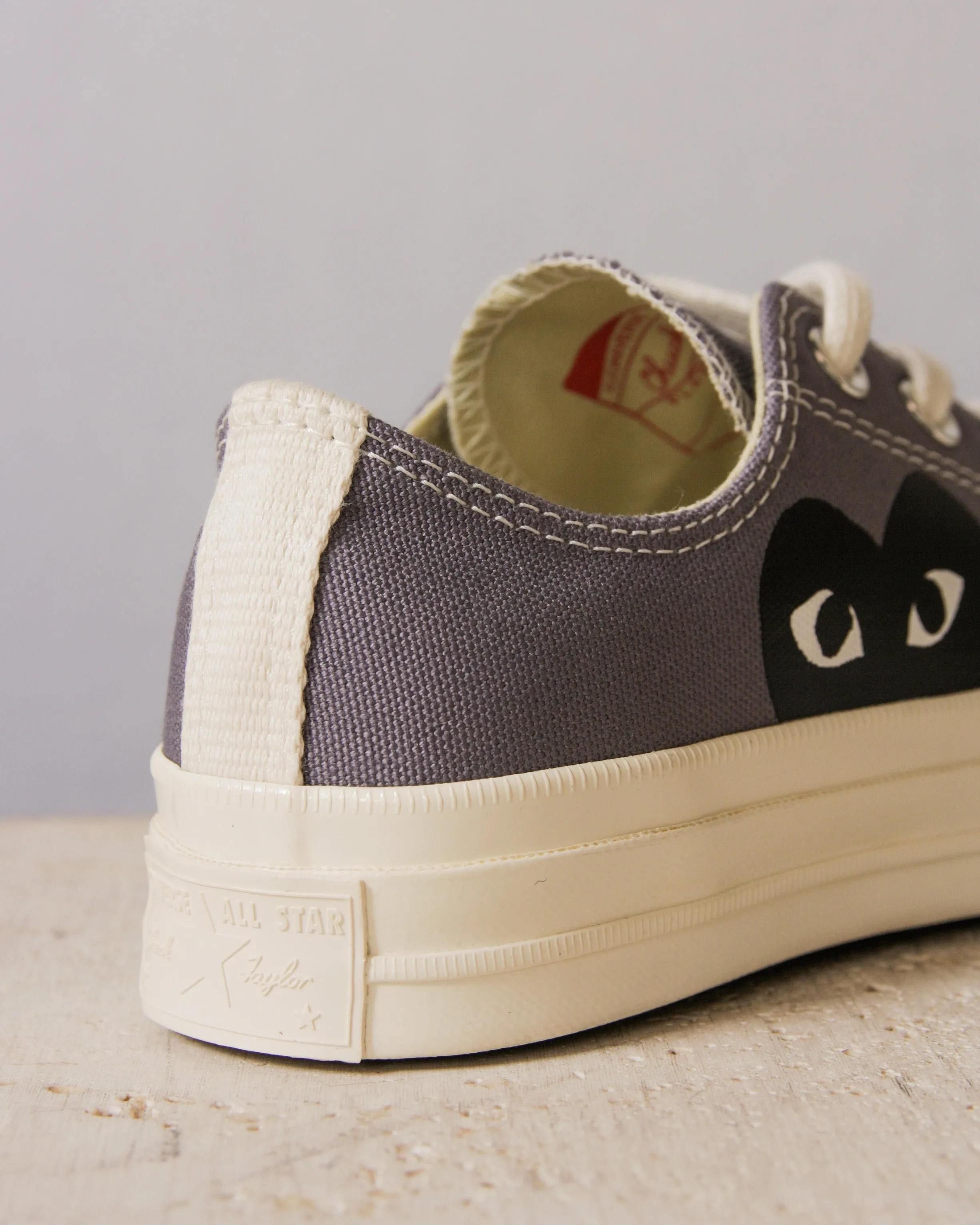 Grey Big Heart Low Top Sneaker